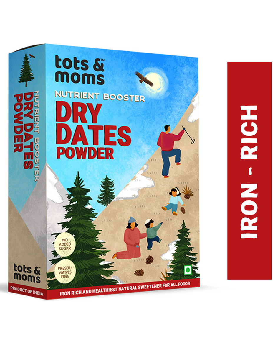 Tots and Moms Foods Dry Dates Powder Natural Sweetener for Kids - 200 gm