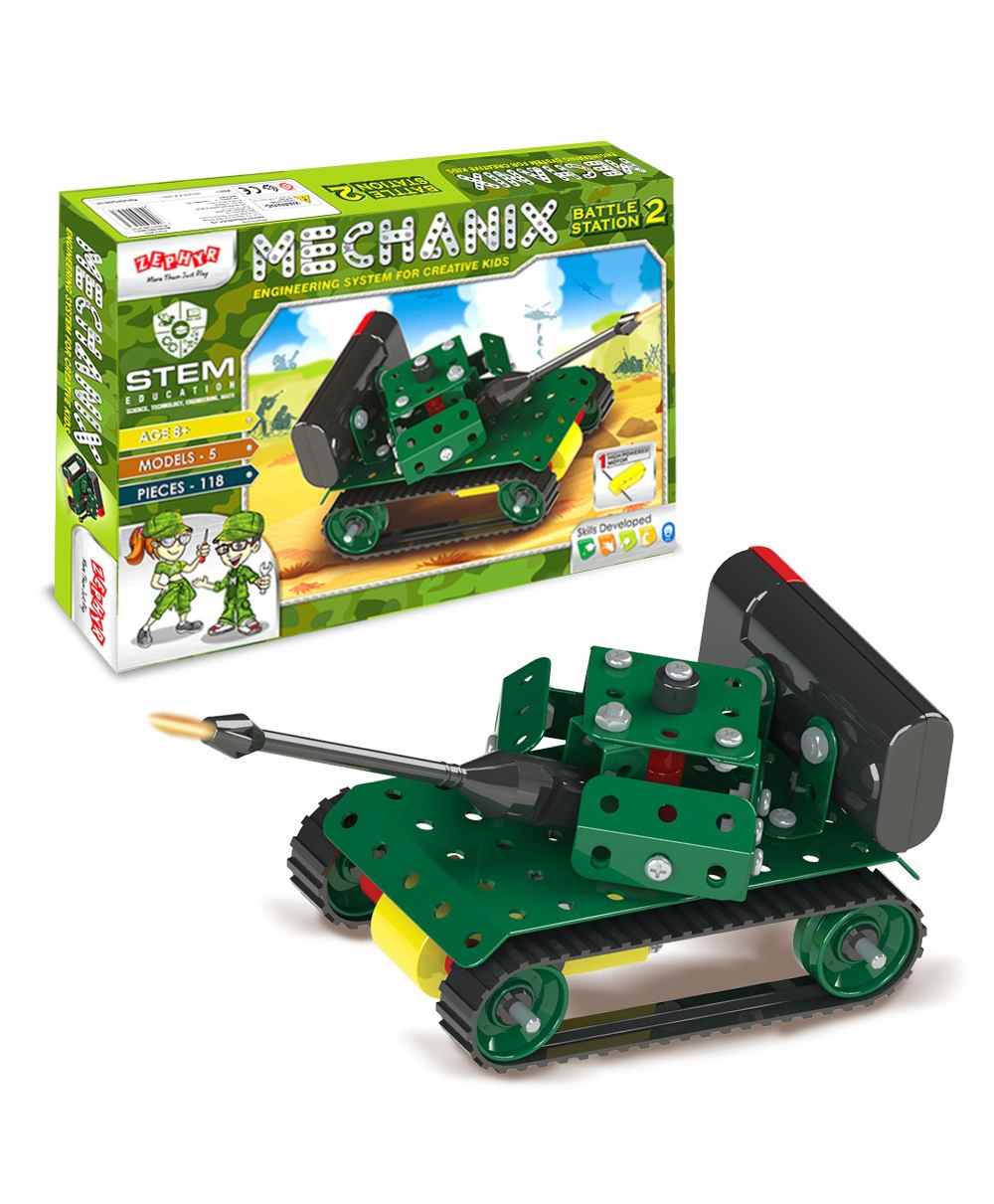 Zephyr Metal Mechanix Battle Station Stage 2 Green - 118 Pieces-image-42