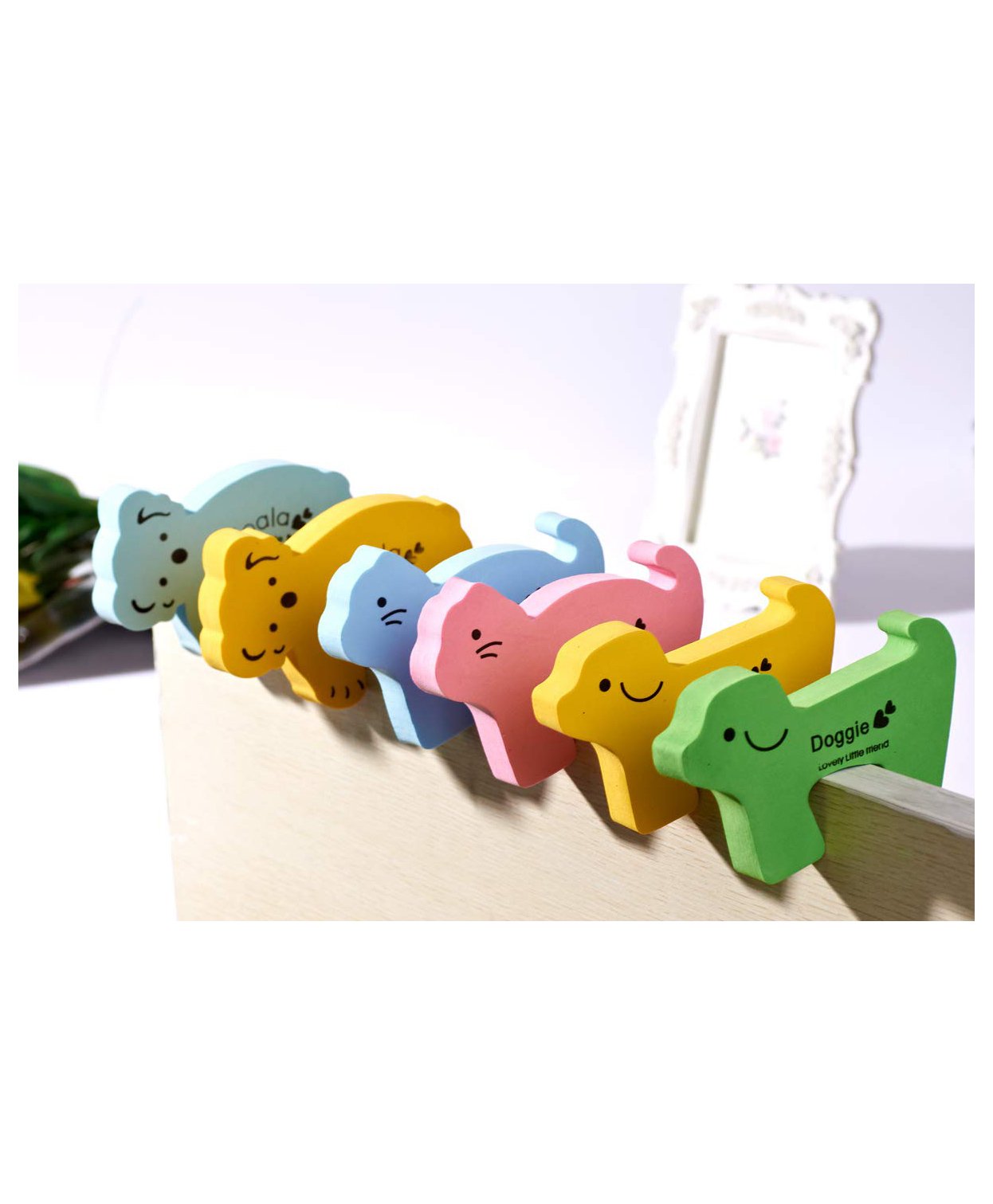 Syga Doggie Shape Door Stoppers Multicolor - Pack Of 12-picture-13