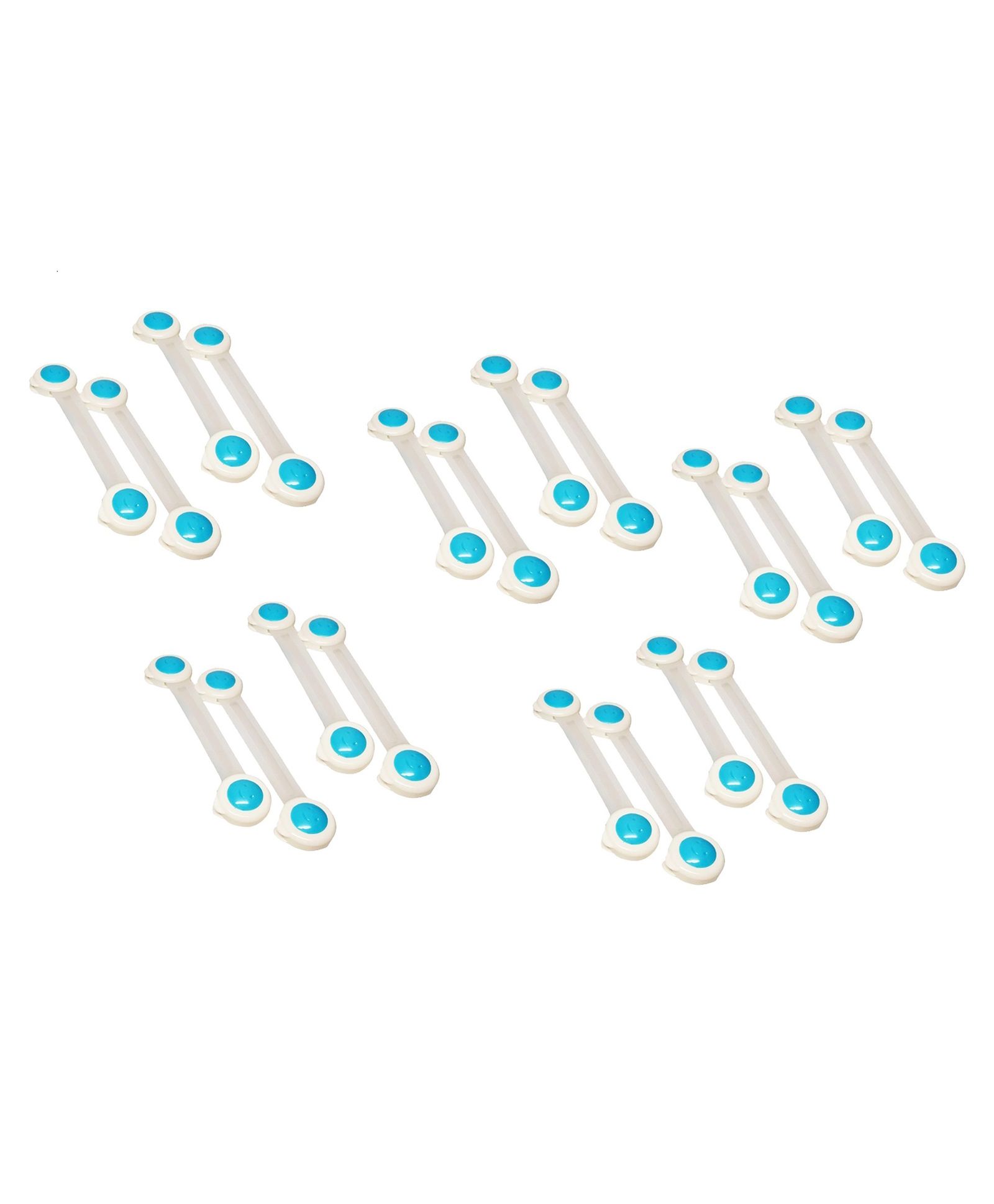 Syga Baby Safety Locks With Adjustable Straps Pack of 20 - Blue-picture-19