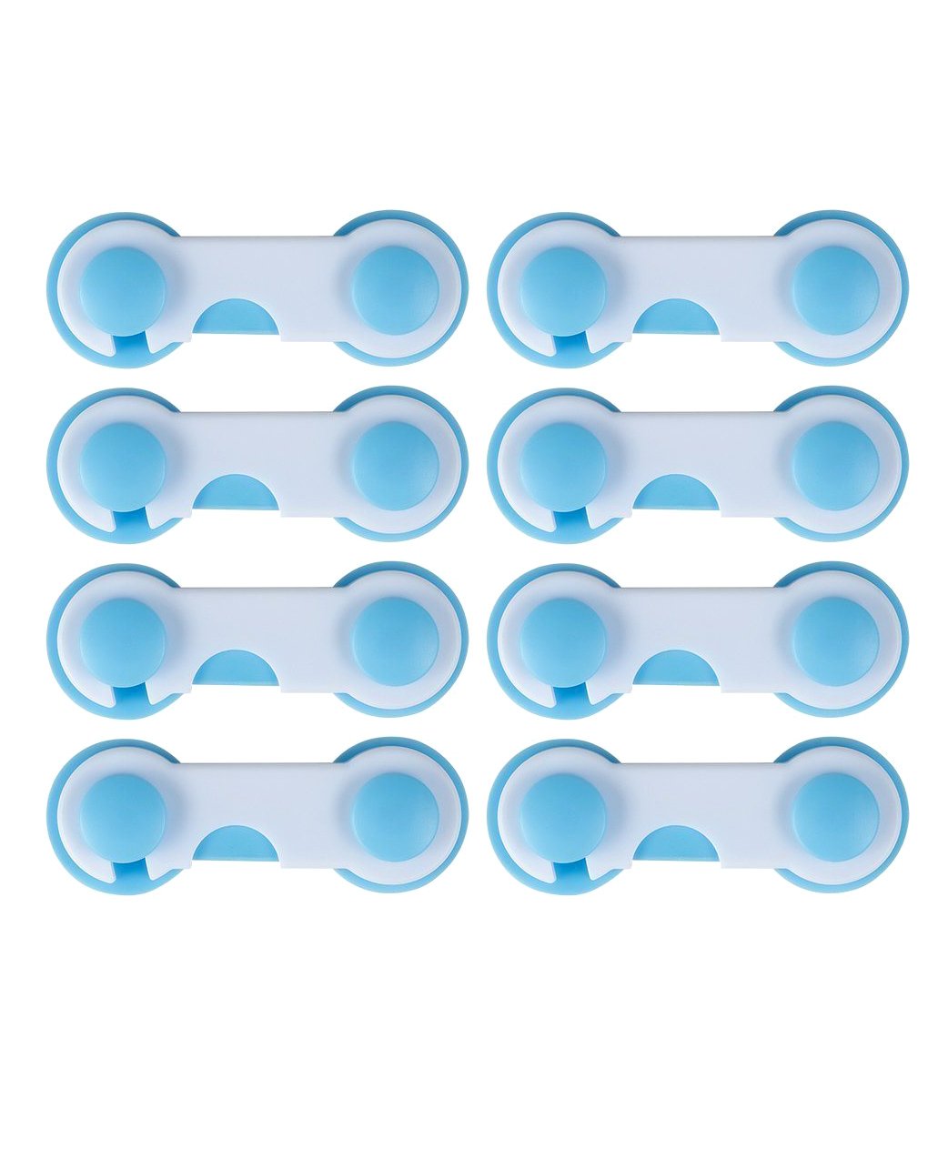 Syga Baby Safety Locks With Adjustable Straps Pack of 8 - Blue-picture-14
