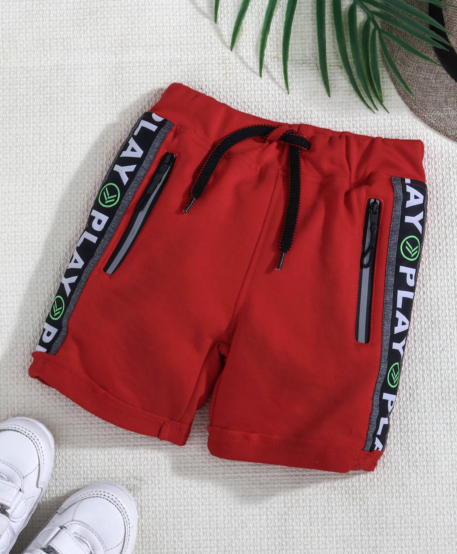 little kangaroos Little Kangaroos Shorts With Drawstring - Red-picture-21