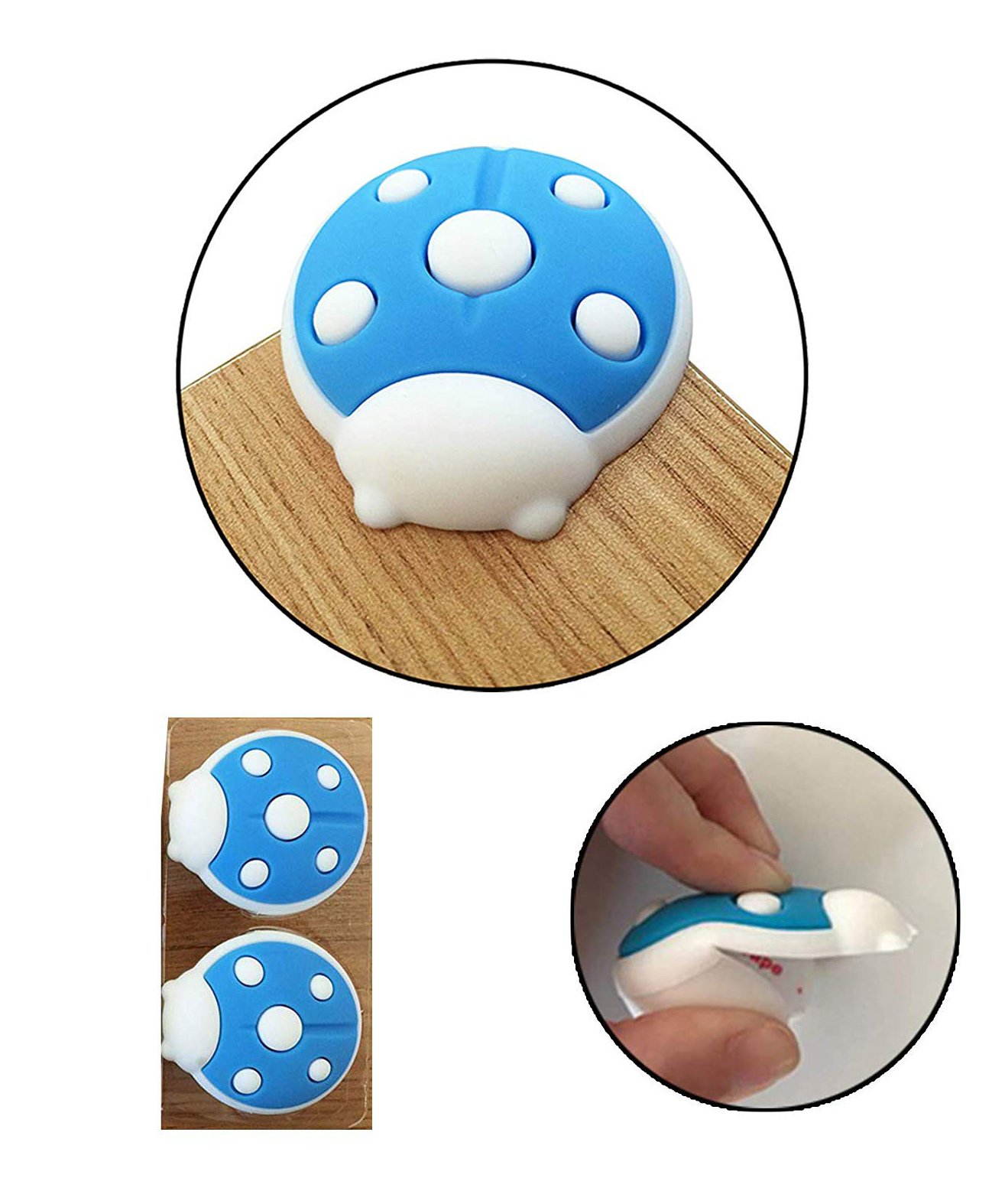 Safe-O-Kid Bug Shaped Corner Caps Pack Of 2 - Blue-picture-18