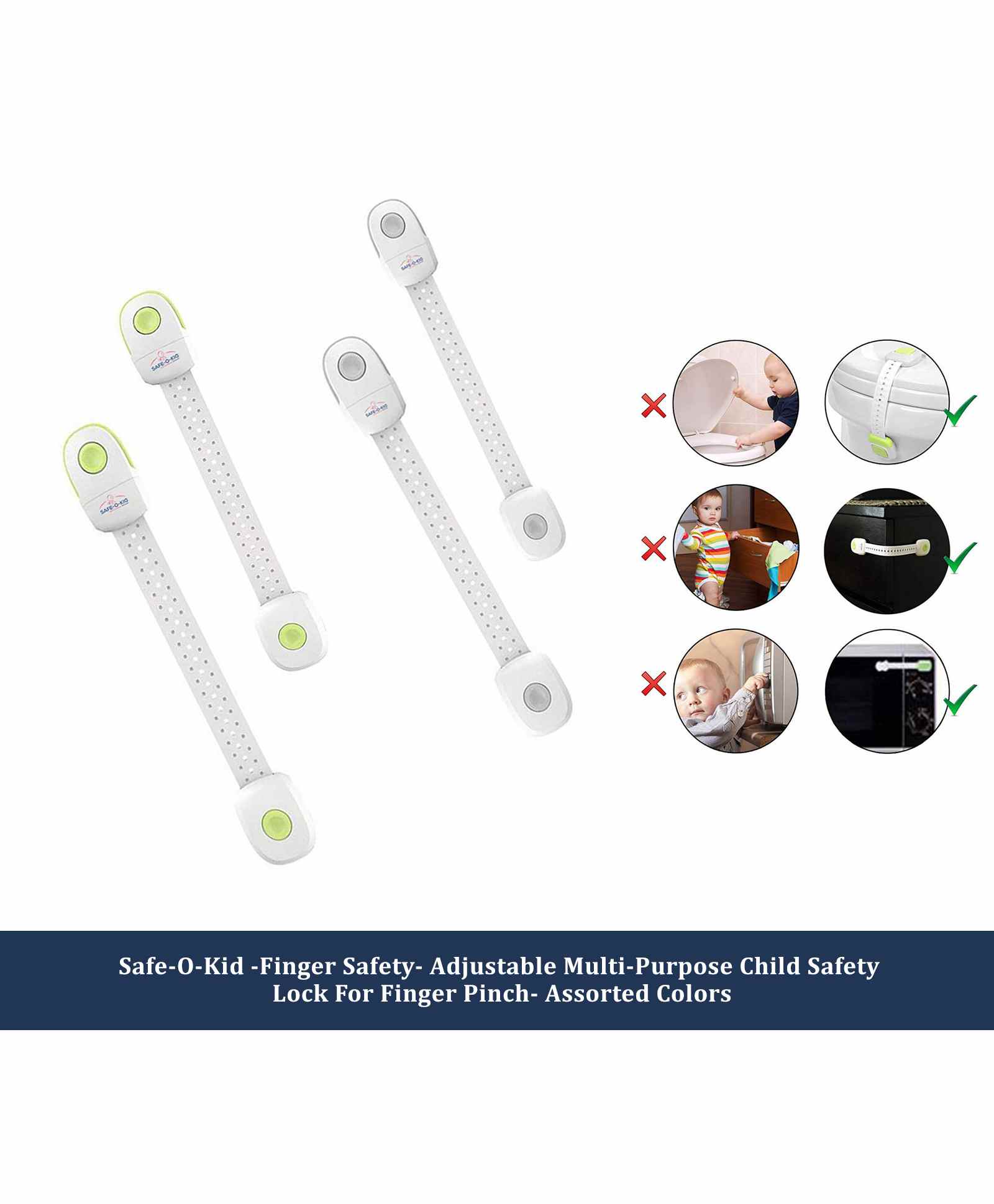 Safe-O-Kid Multipurpose Safety Lock Pack of 1 - Assorted-picture-11