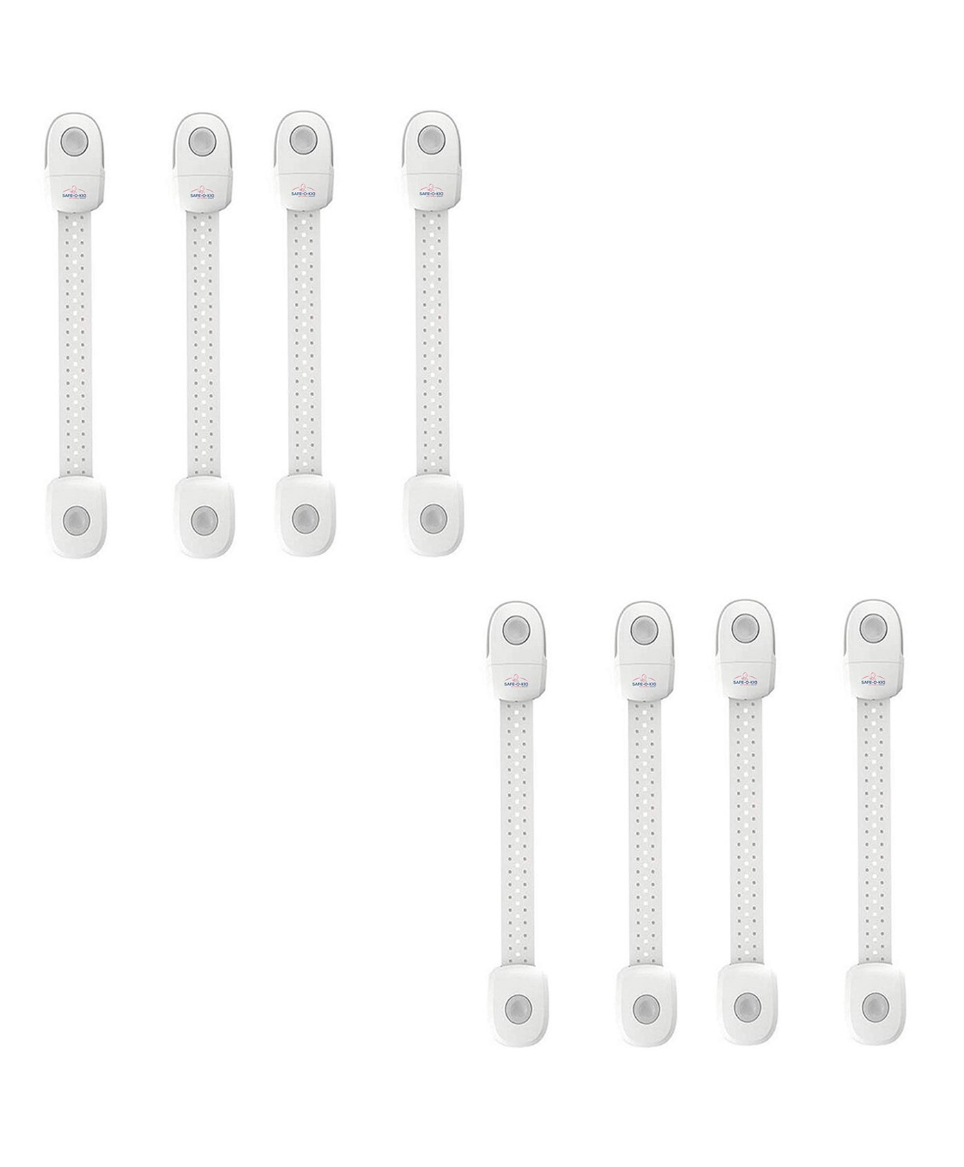 Safe-O-Kid Multipurpose Safety Lock Pack of 8 - Grey-image-32