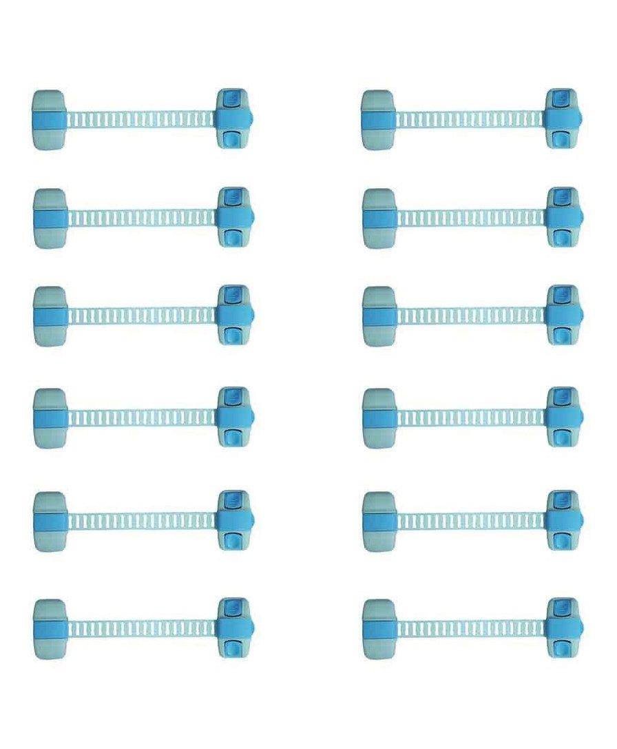 Safe-O-Kid Adjustable Medium Multi-Purpose Child Safety Lock Pack Of 12 - Blue-picture-16