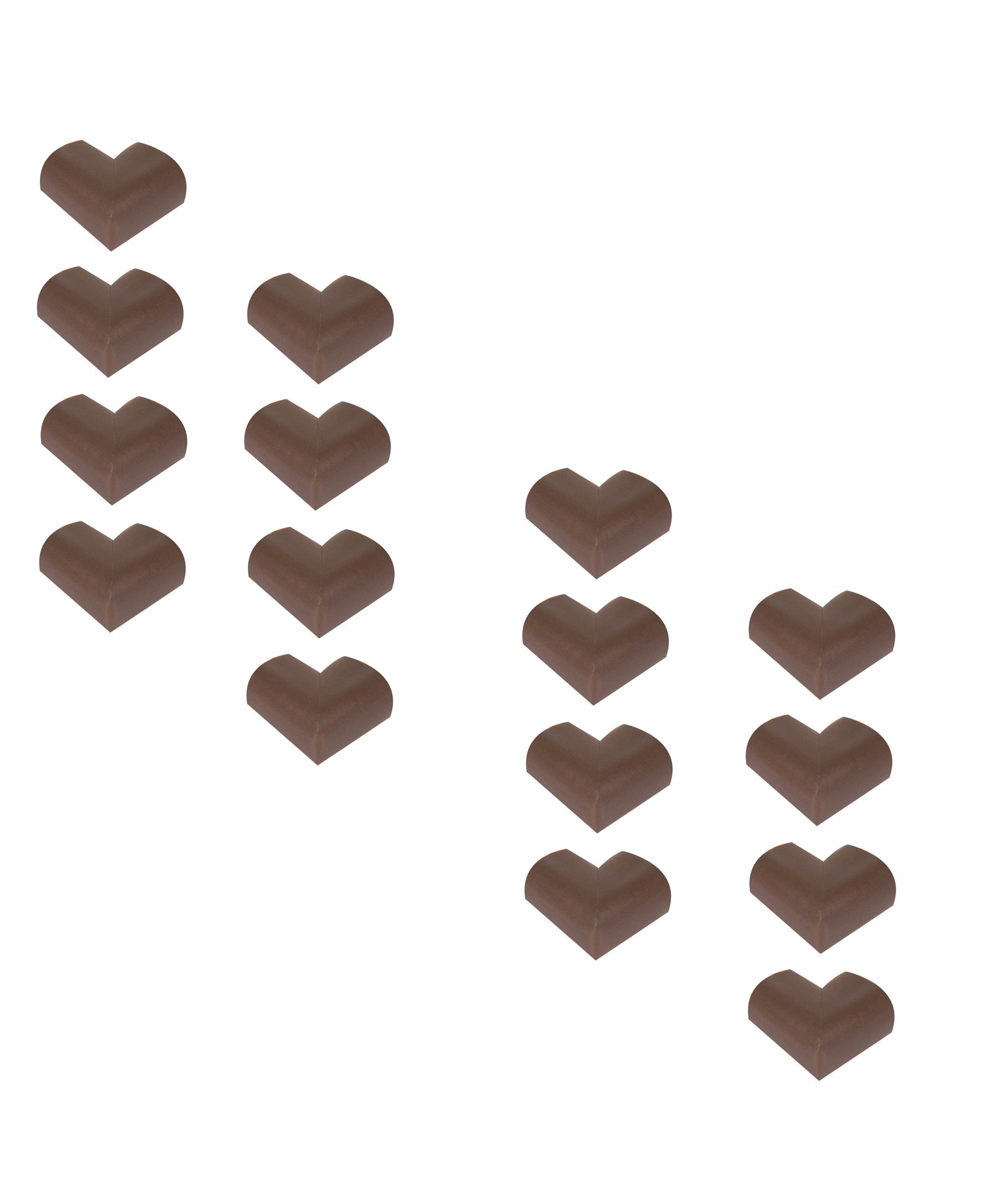 Safe-O-Kid High Density L-Shaped Small Corner Guards Dark Brown - Pack of 16-image-42