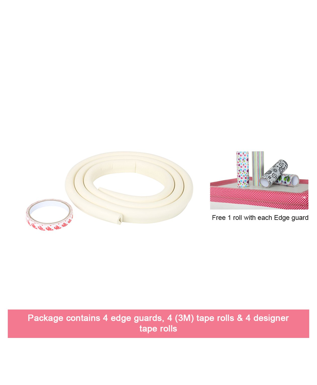 safe-o-kid Unique High Density U Shaped Edge Guard Pack of 4 - Cream-picture-27