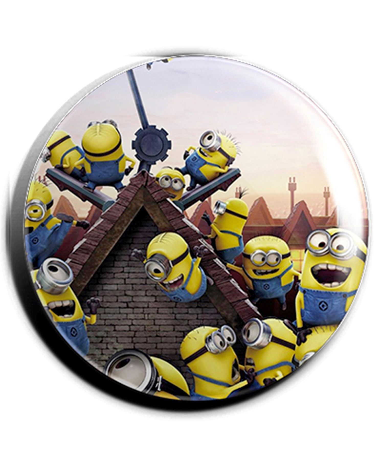 Funcart Minions Plastic Button Pin Badge - Multicolor-picture-18