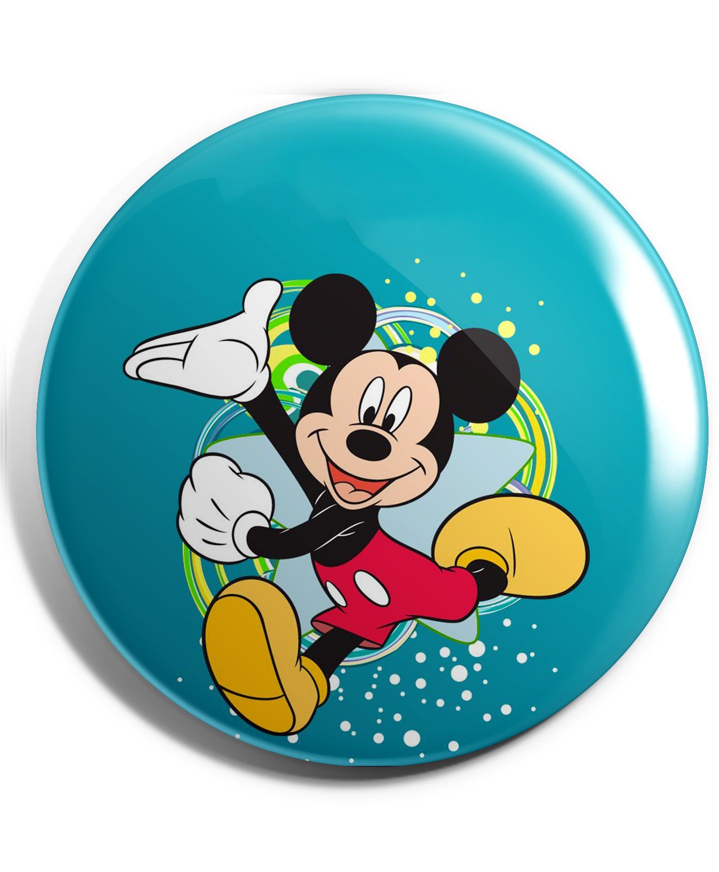 Funcart Mickey Mouse Plastic Button Pin Badge - Multicolor-image-29