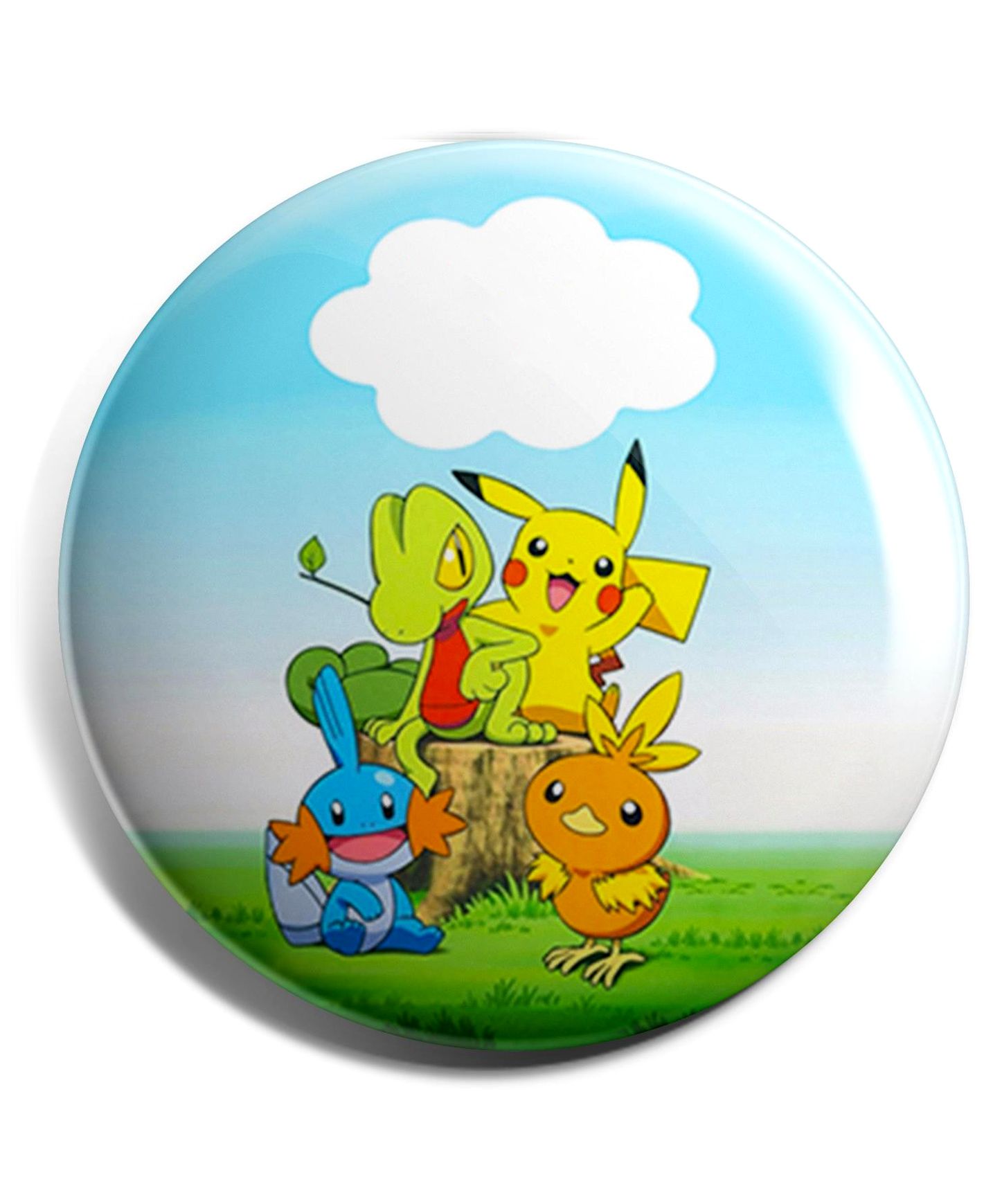 Funcart Pokemon Go Plastic Button Pin Badge - Blue-picture-25