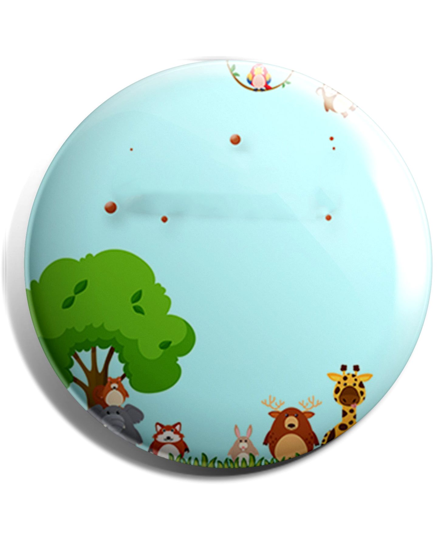 Funcart Animals Print  Button Pin Badge - Blue-image-33