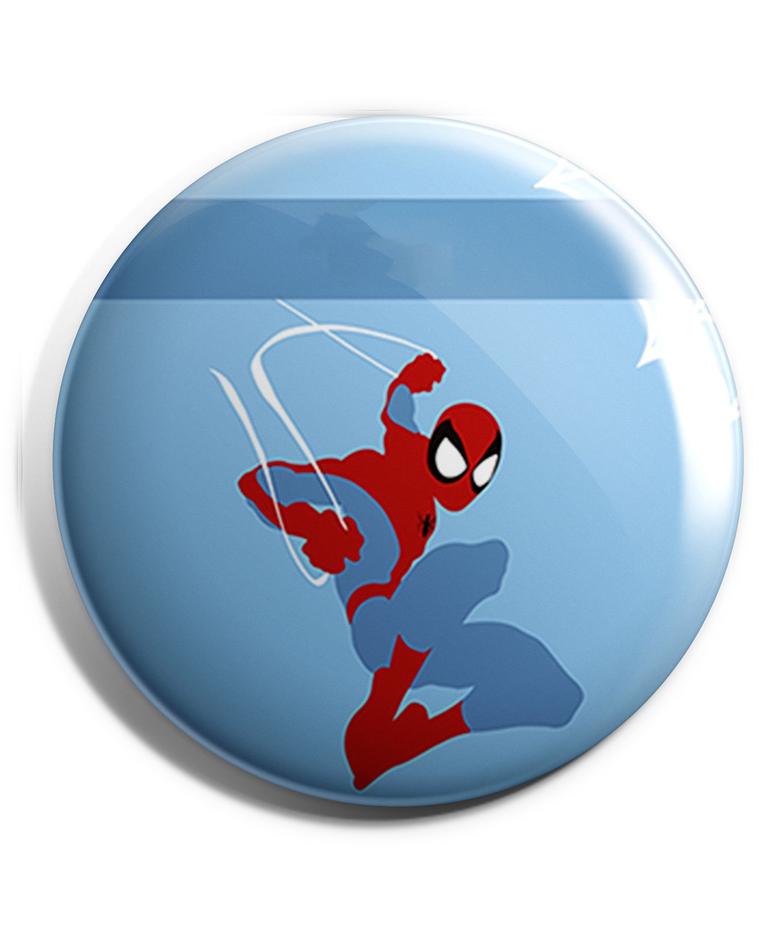 Funcart Circular Shaped Badge Spider Man Print - Blue-picture-15