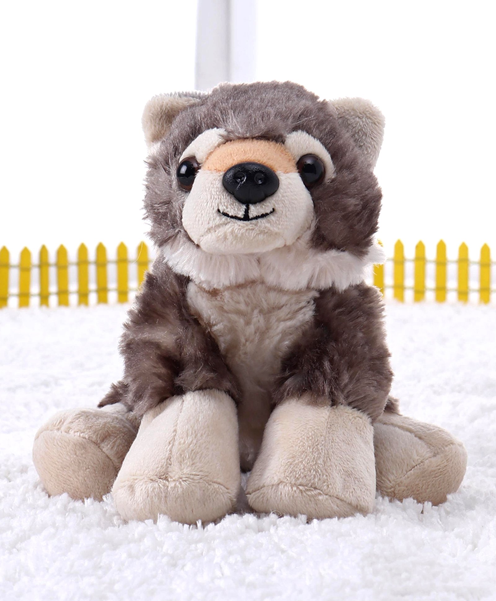 Wild Republic Lil's Wolf Soft Toy Cream & Brown - Height 22 cm-picture-11