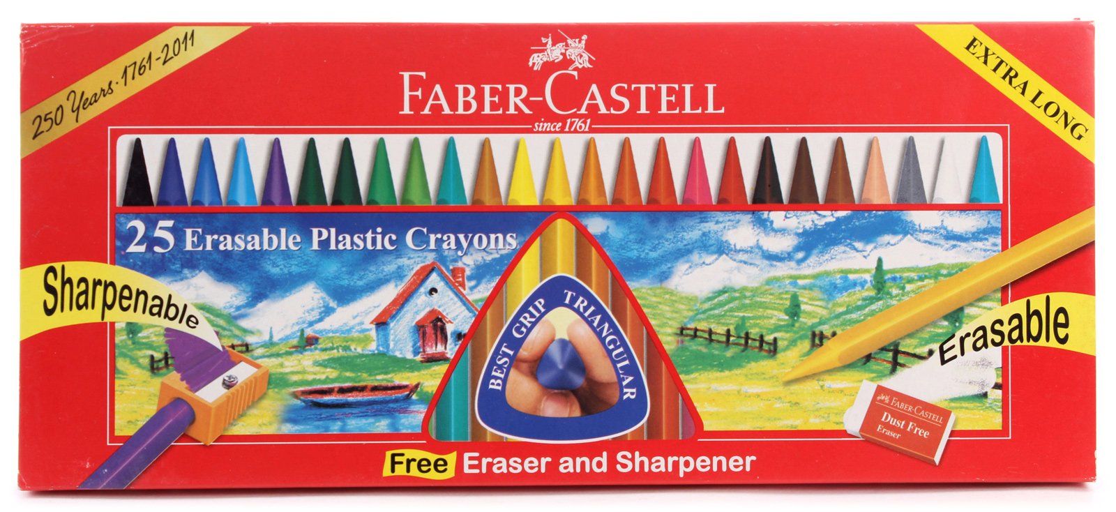 Faber Castell 25 Erasable Plastic Crayons-picture-20