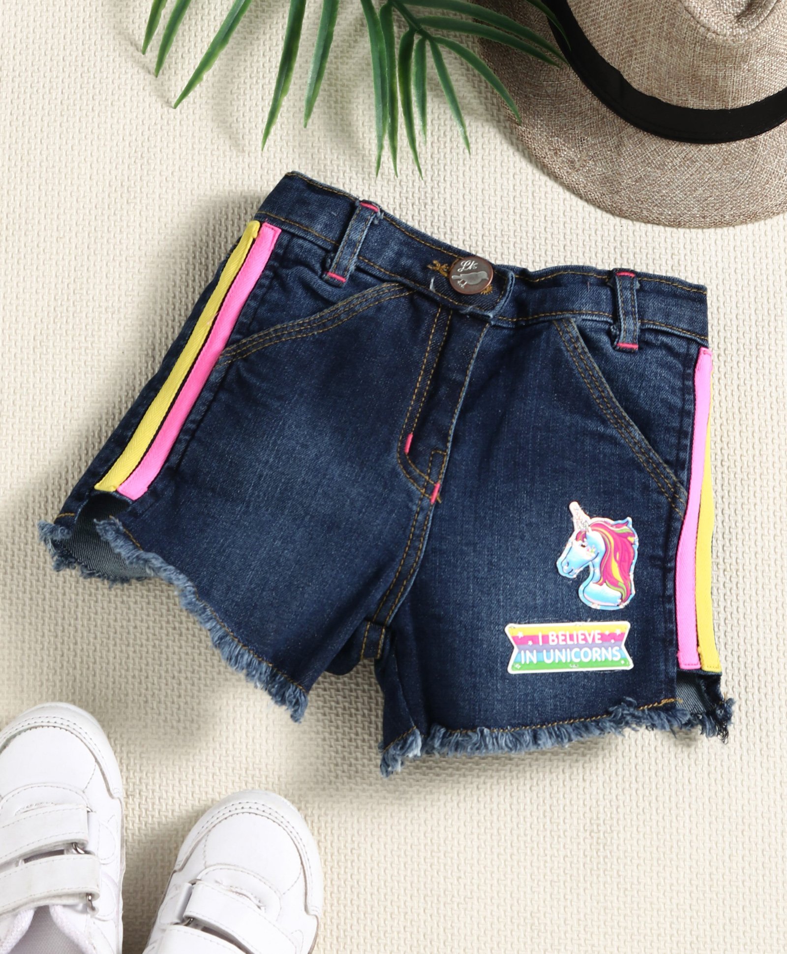 unicorn jean shorts