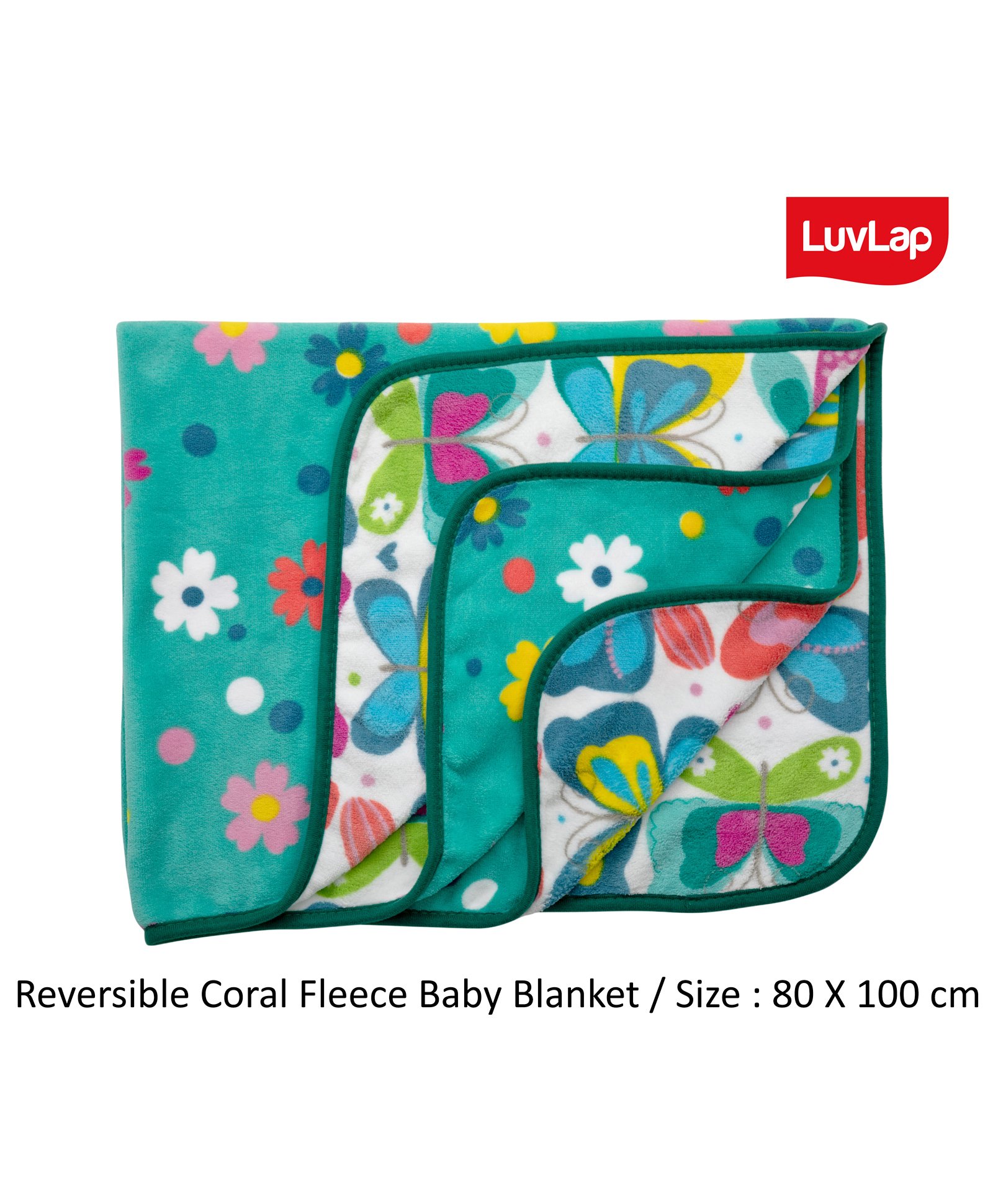 green fleece baby blanket