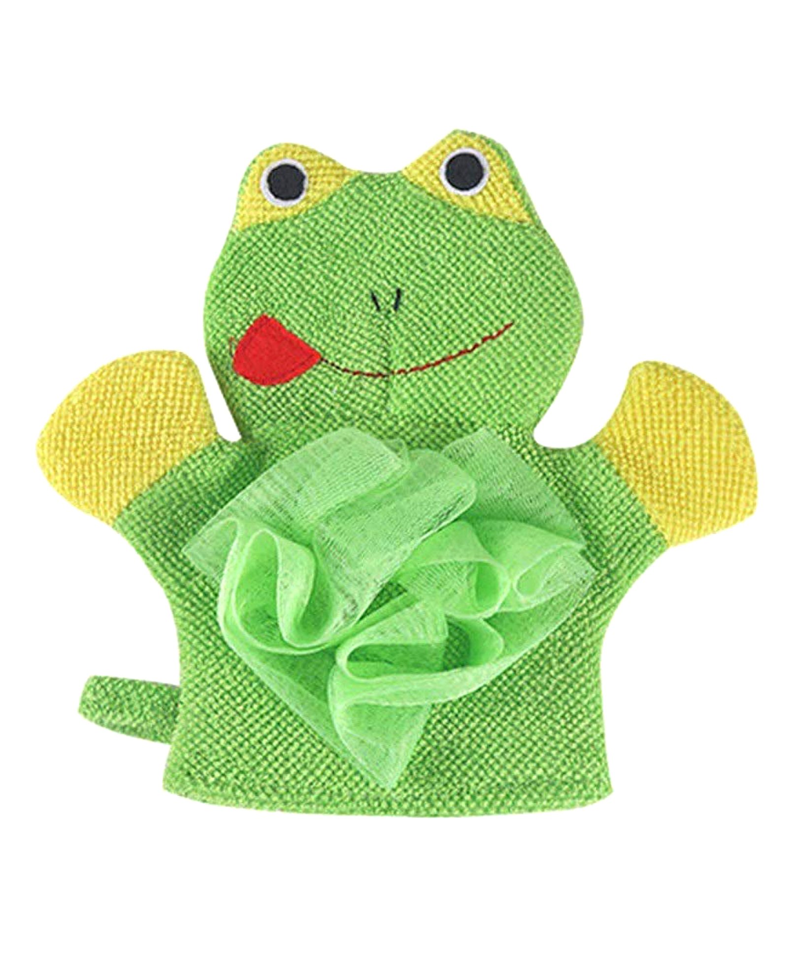 Syga Bathing Gloves Frog Shape - Green-image-24