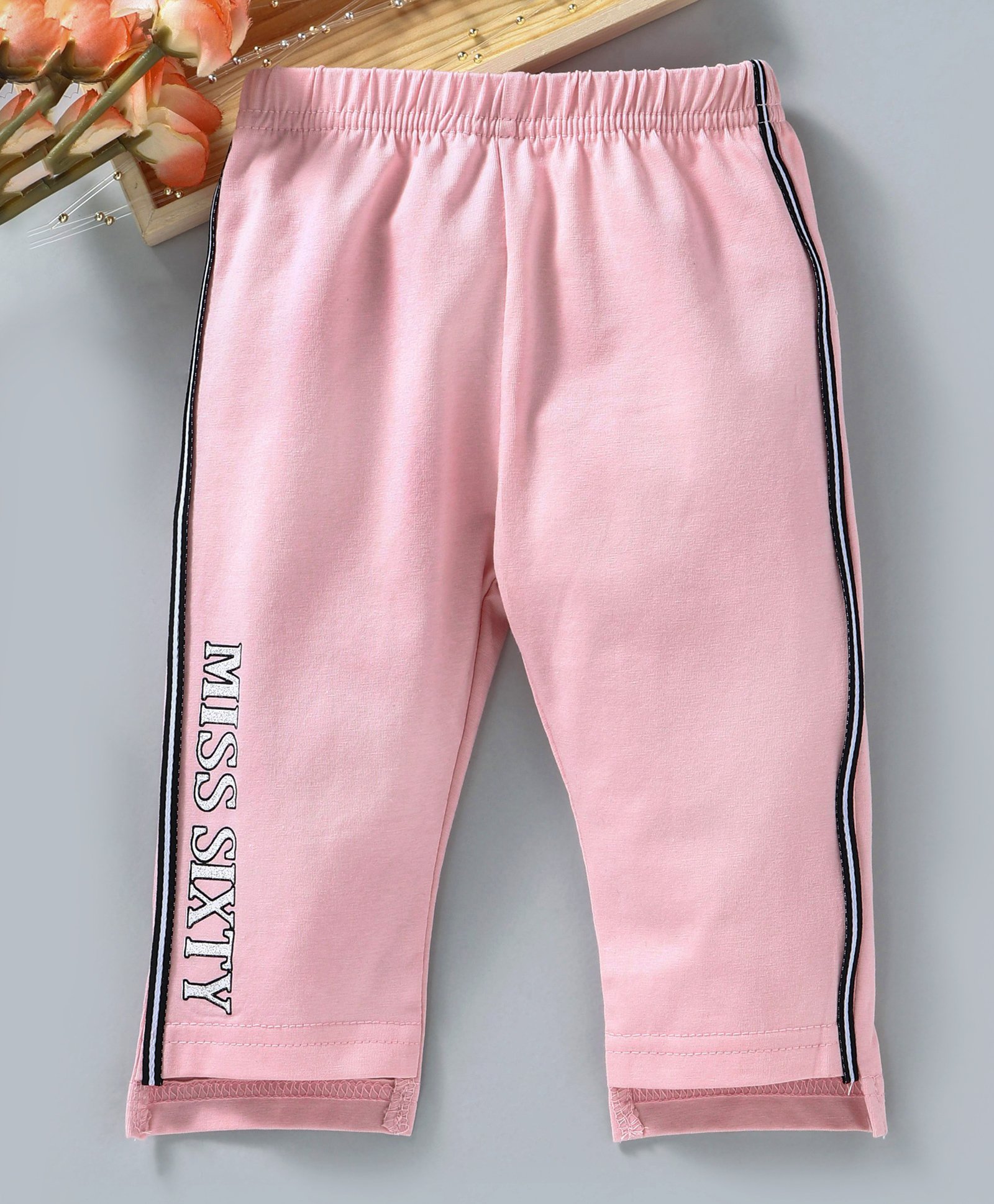 Meng Wa Full Length Lounge Pant Text Print - Pink-picture-13