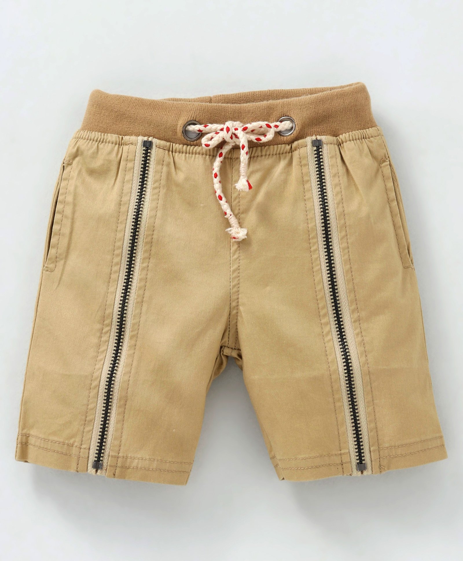 Memory Life Drawstring Waist Shorts - Khaki-picture-25