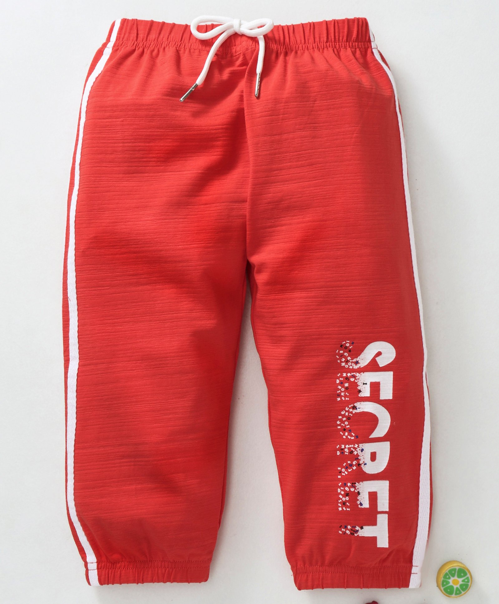Meng Wa Full Length Lounge Pant Text Print - Red-image-19