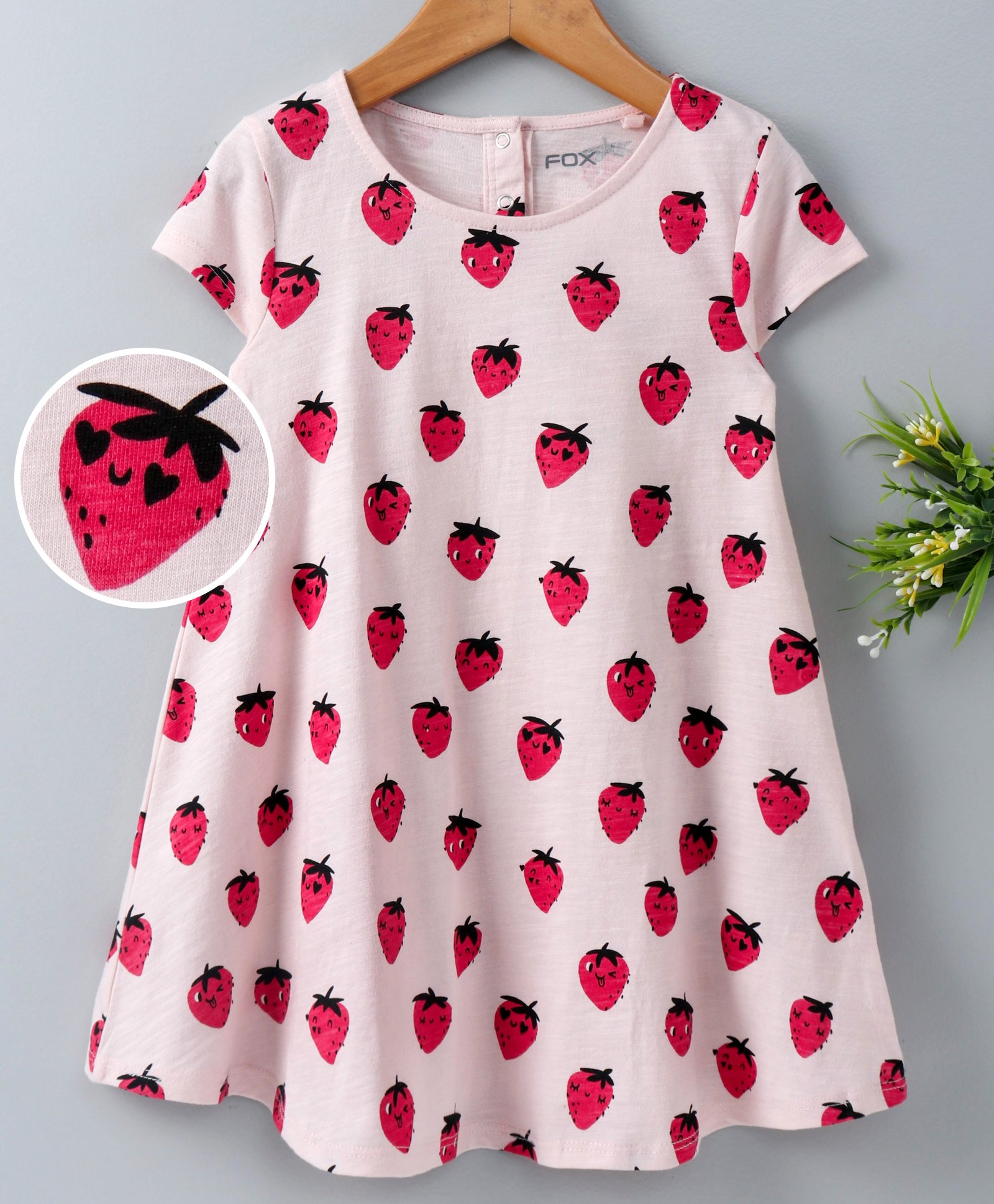 strawberry baby frocks