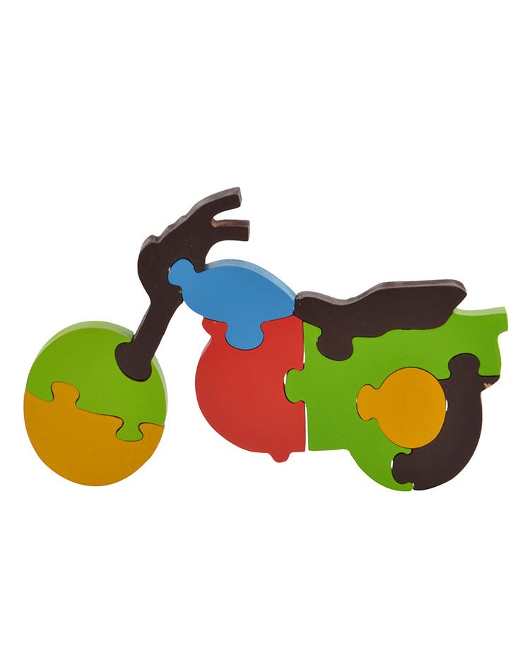 Skillofun - Take Apart Large Motorcycle Wooden Puzzle-image-46