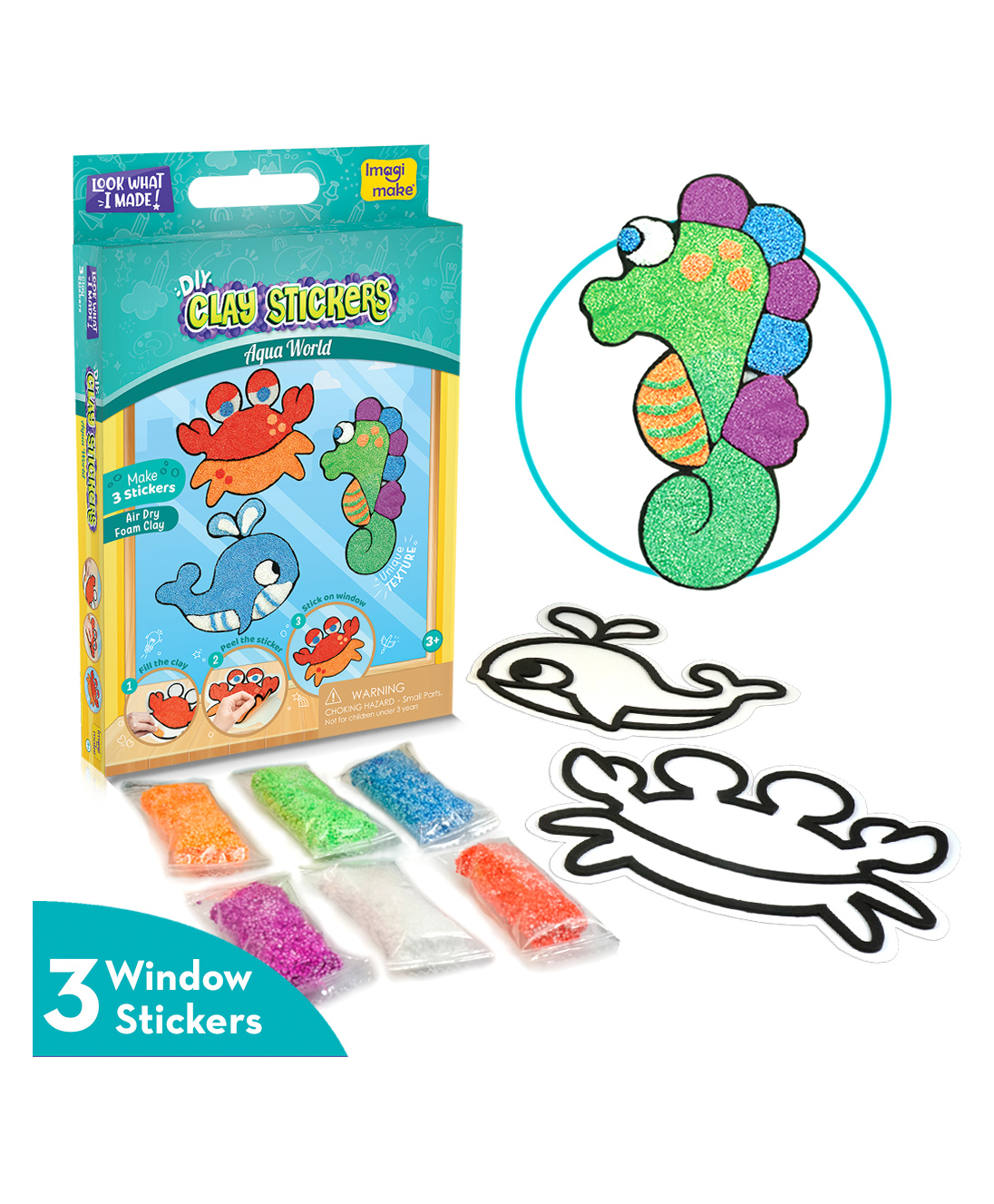 Imagimake Fleximos Window Art Aqua World - Multicolour-picture-35