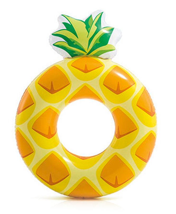 Intex Inflatable Pineapple Shaped Swimming Pool Tube - Yellow-picture-13