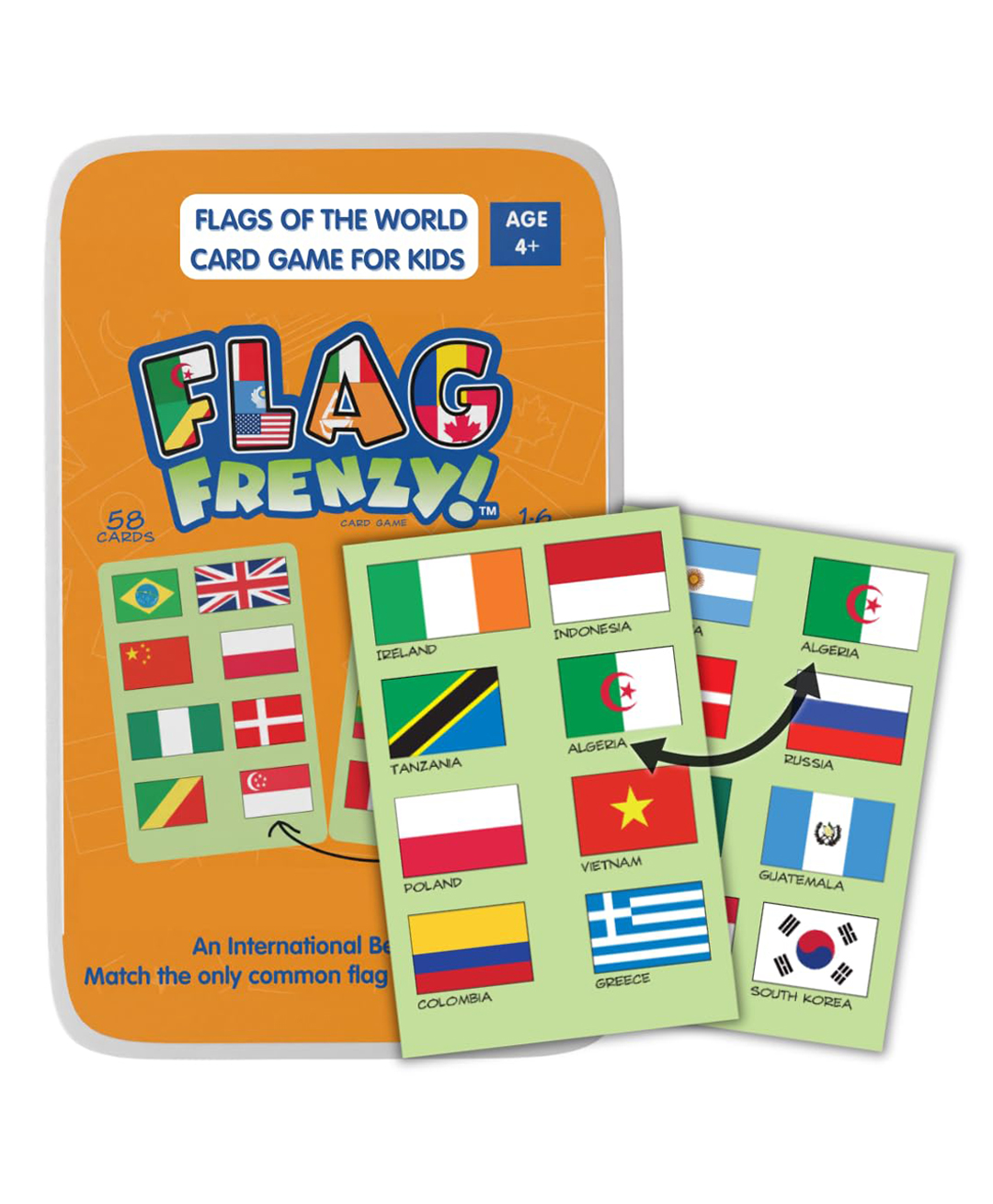CocoMoco Kids Flag Frenzy Flag Card Game - 58 Cards-image-32