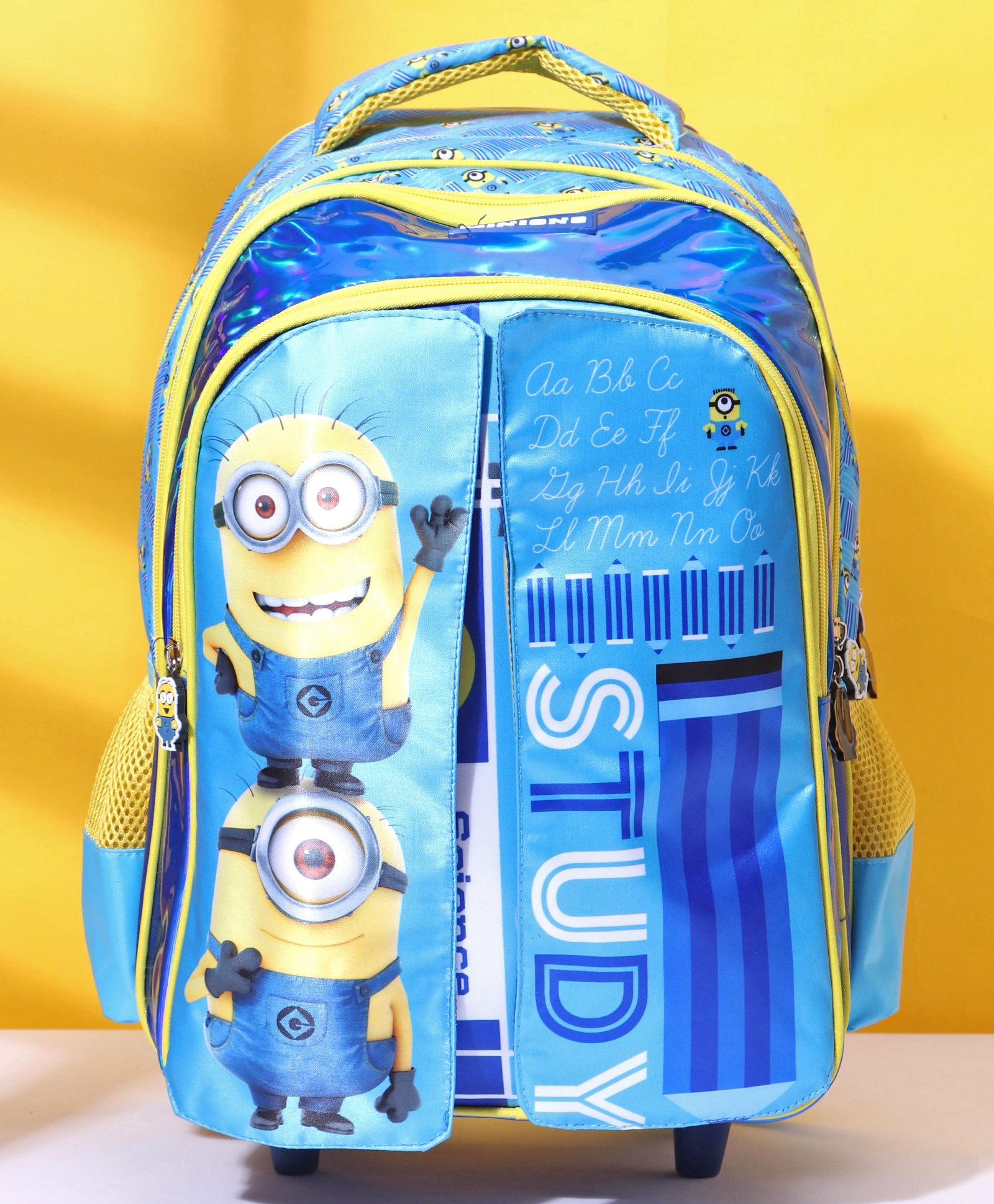 16 Despicable Me Minions 3D ABS Luggage Trolley Spinner Carryon Suitcase Travel Bag blue jean suspender 