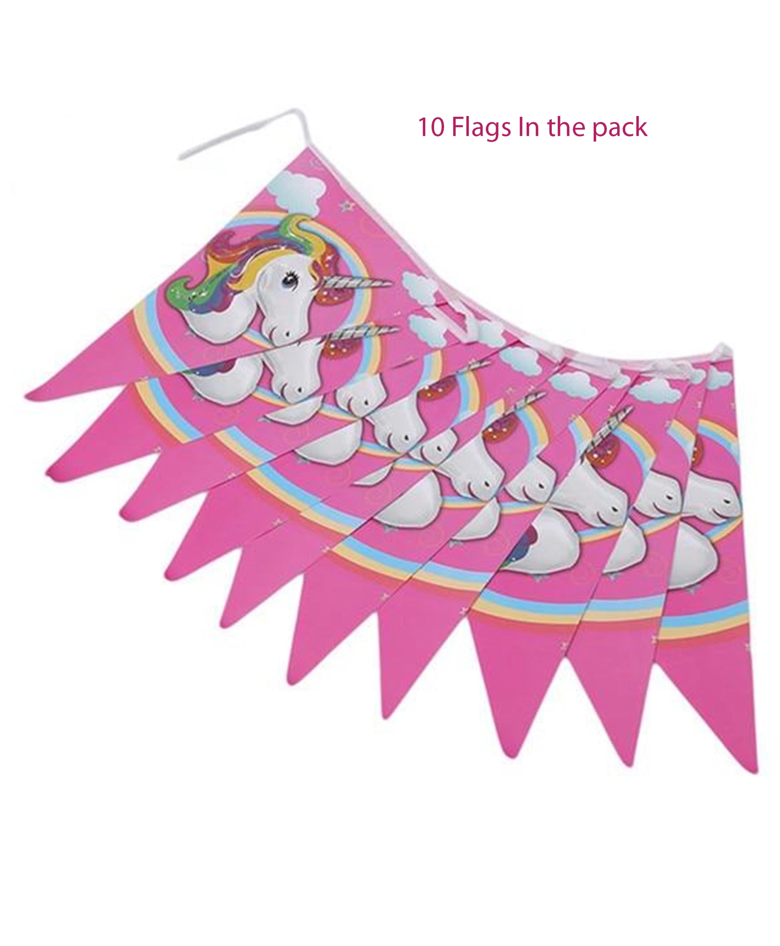 Funcart Unicorn Flag Banner- Pink-picture-3