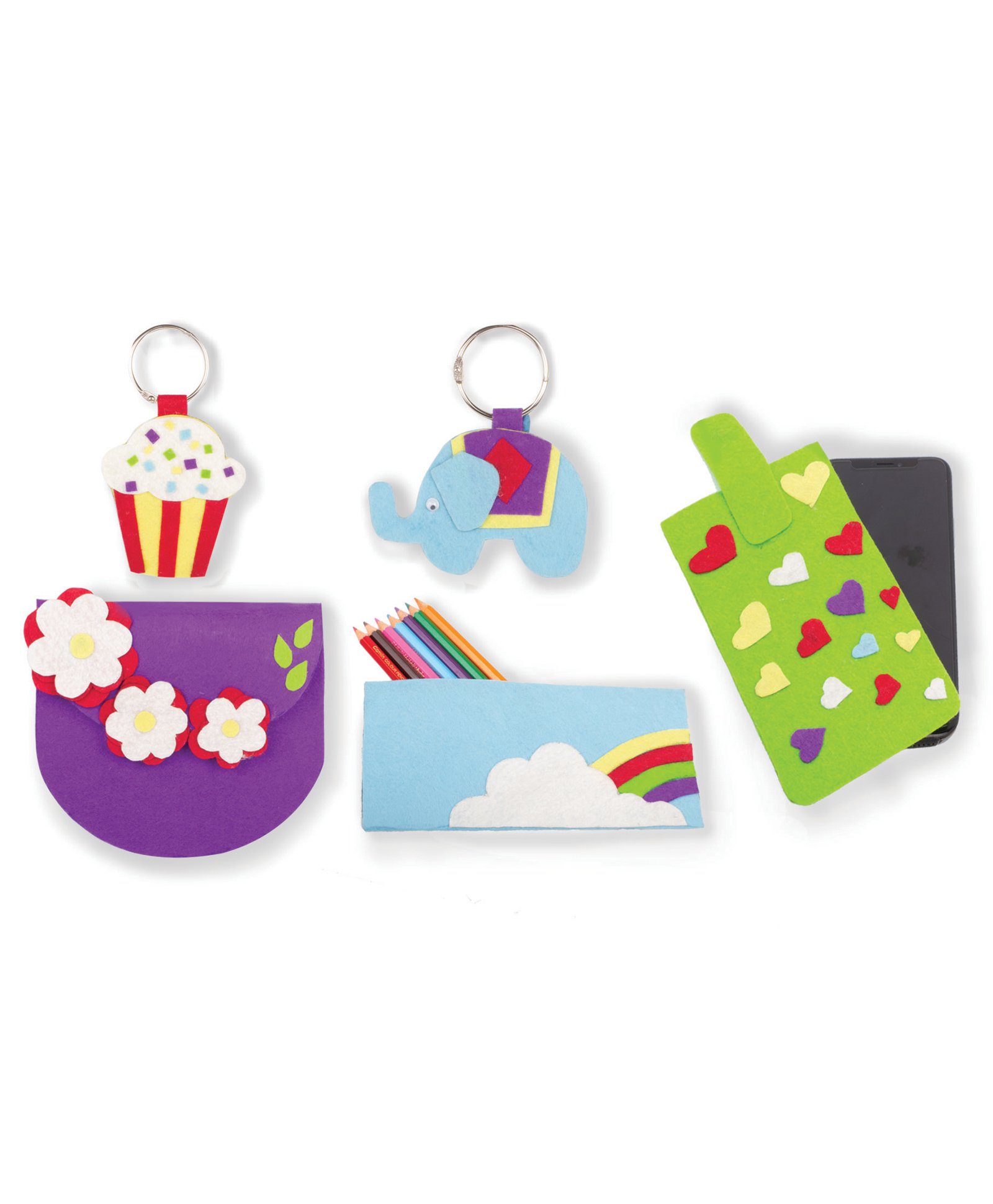 Funskool Colourful Felt Craft Accessories - Yellow-picture-45