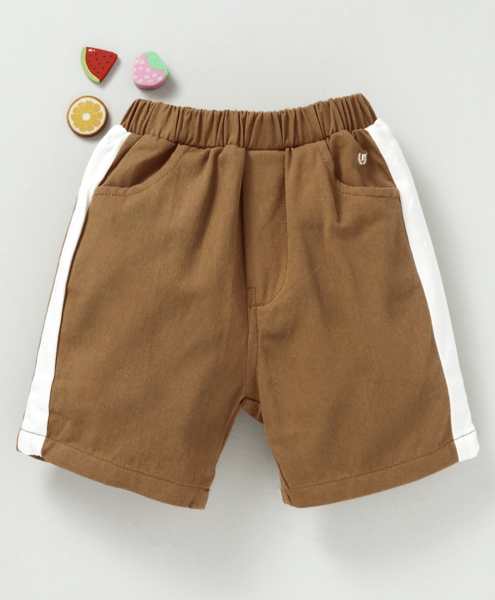 Meng Wa Shorts With Elasticated Waist - Brown-picture-23