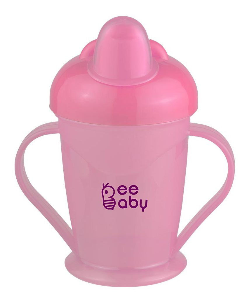 Beebaby Twin Handle Sipper Cup Pink - 180 ml-picture-6