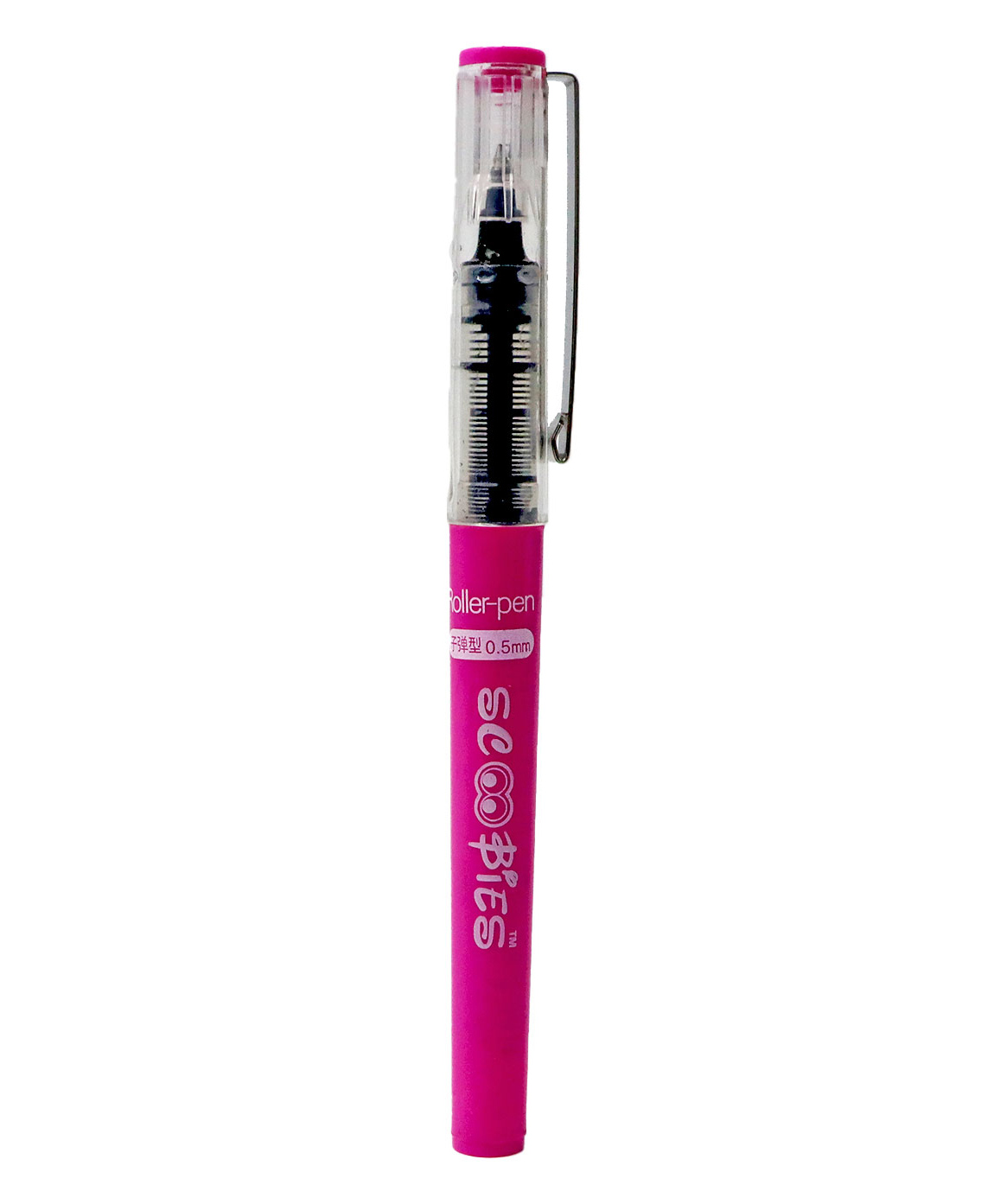 Scoobies Black Ink Gel Pen - Pink-image-8