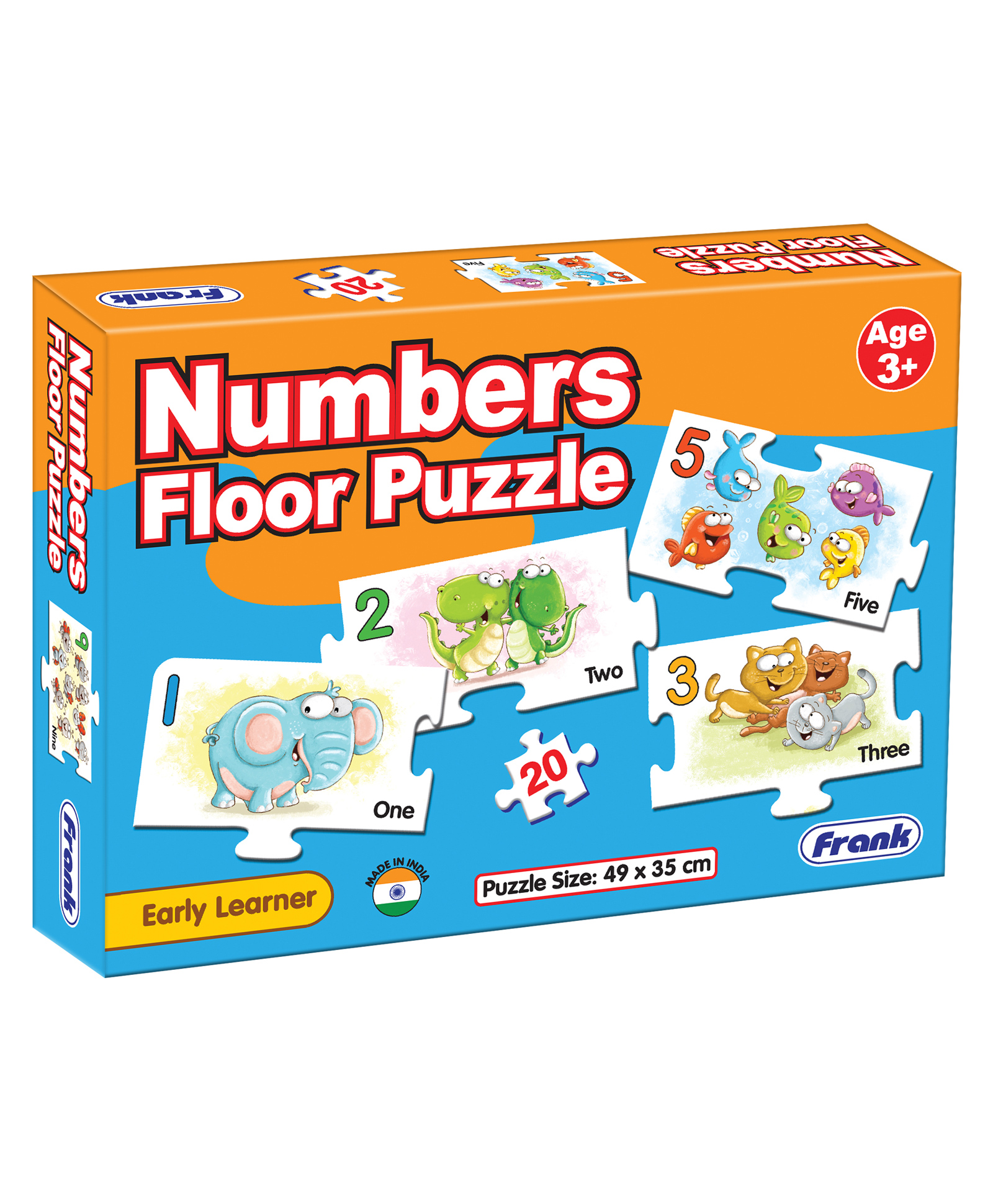 Frank Number Floor Multicolour Puzzle - 20 Pieces-picture-11