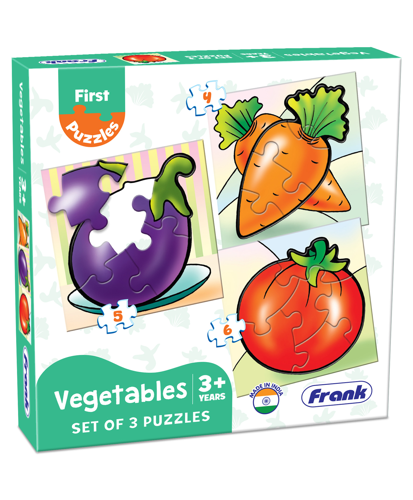 Frank Vegetables Set of 3 Multicolour - 15 Pieces-image-32