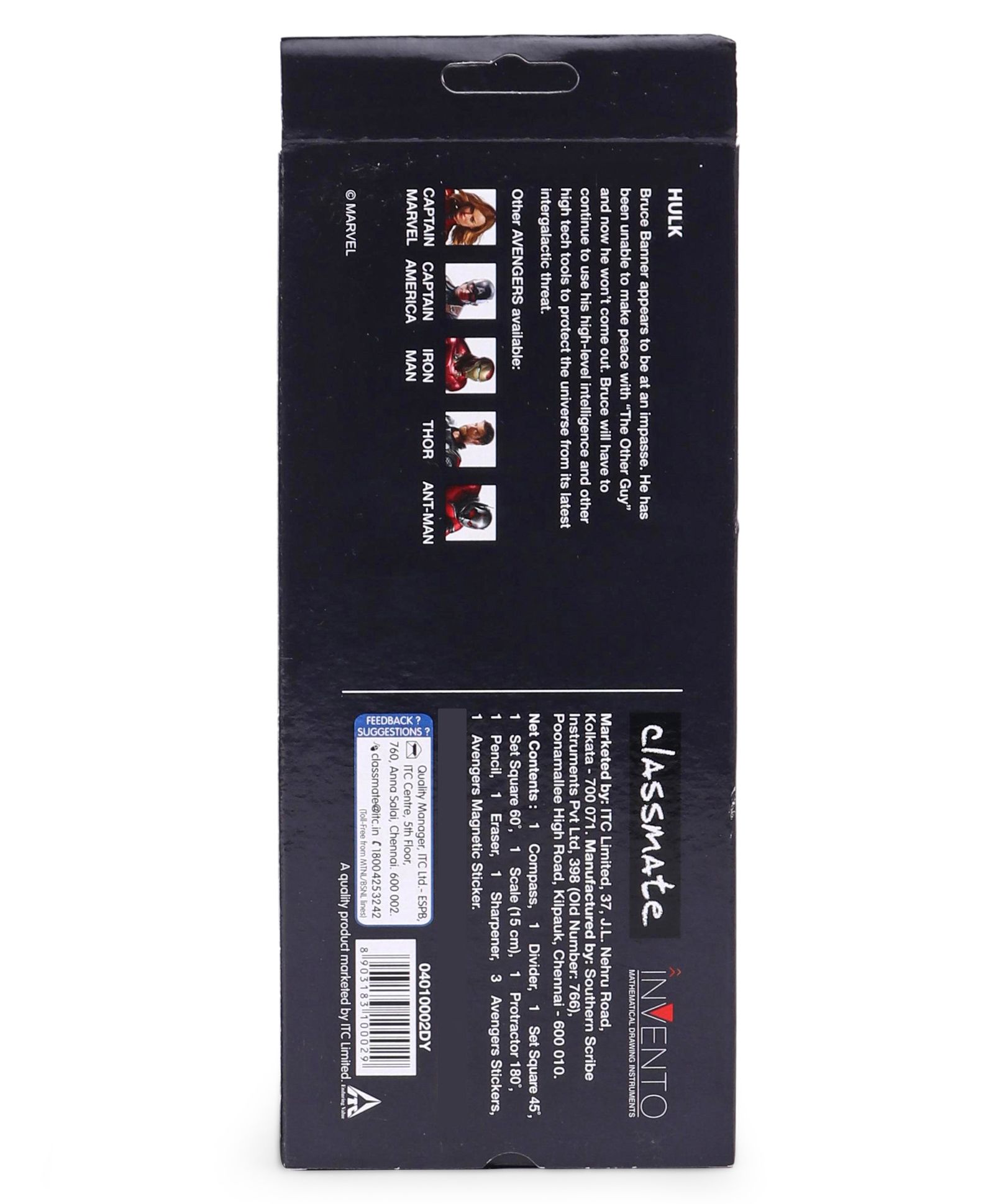 Classmate Invento Hulk Geometry Box Blue 15 Pieces Online In India