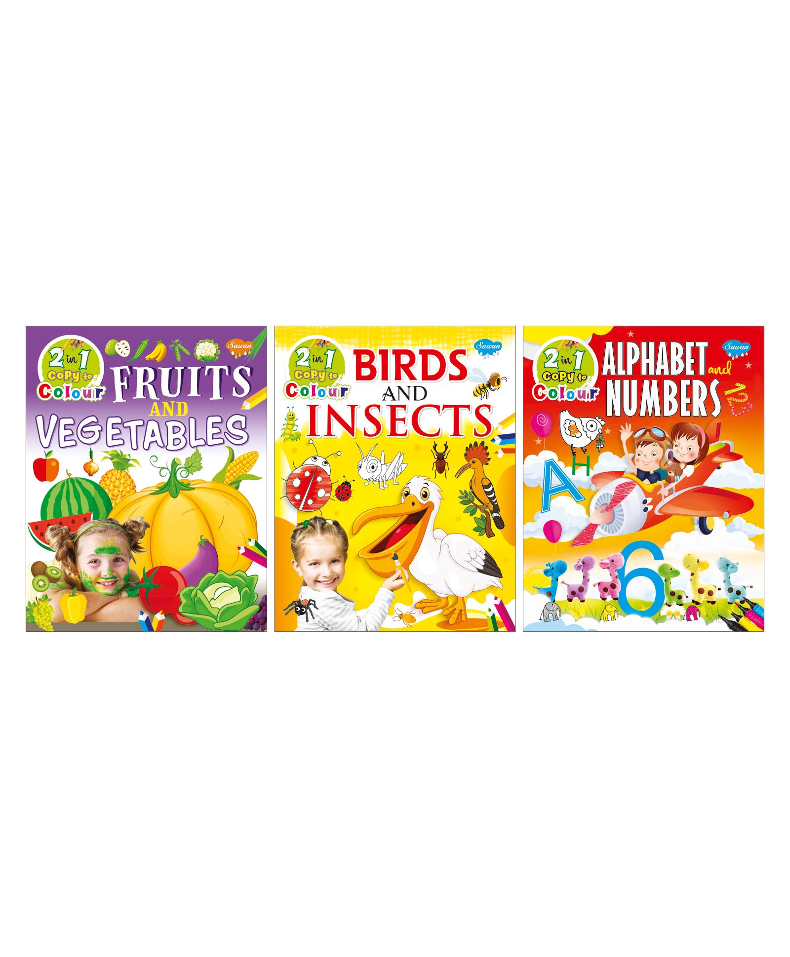 Sawan 2 In 1 Copy To Color Set of 3 - English-picture-12