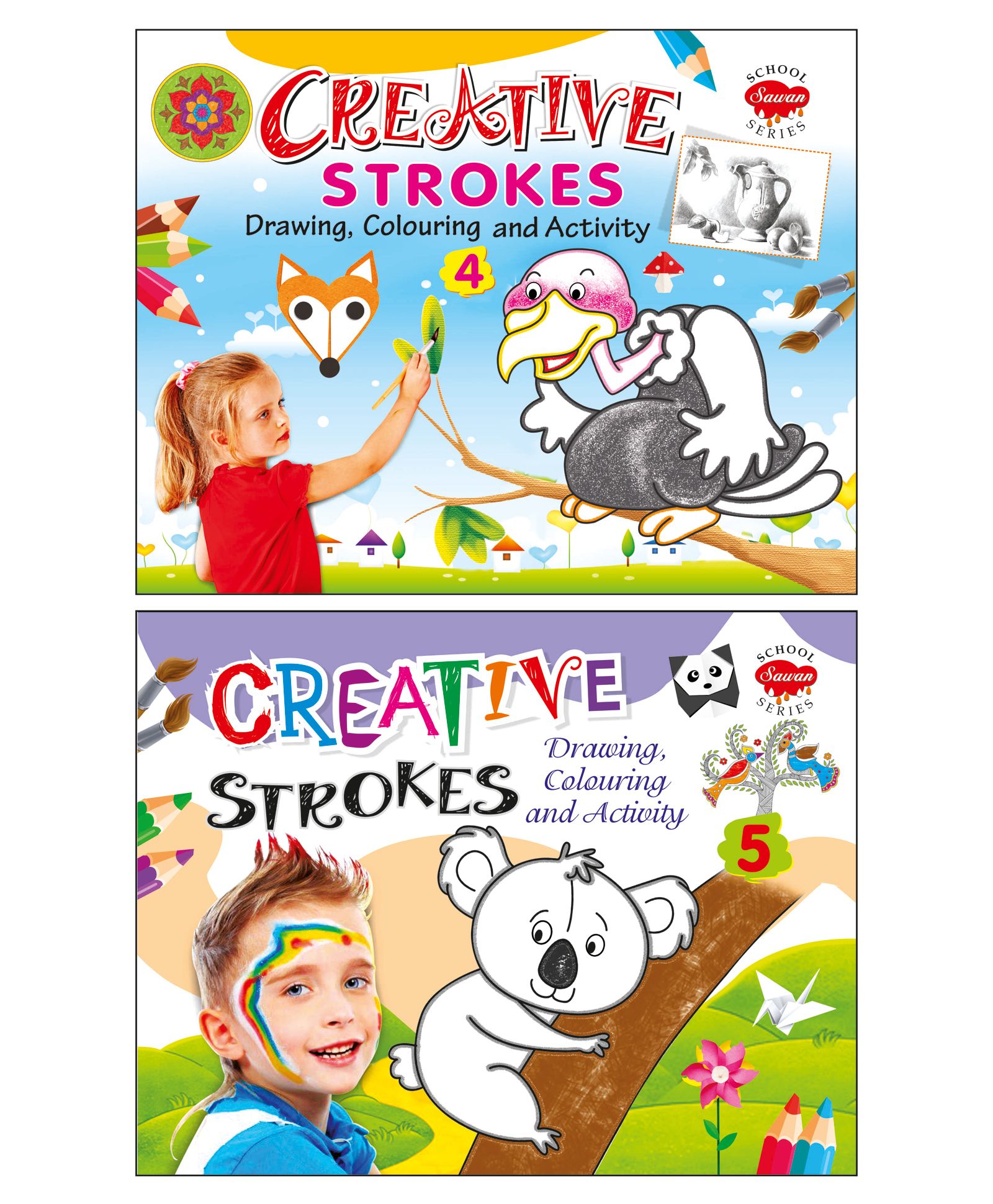 Colouring and Activity Books Set of 2 - English-image-23