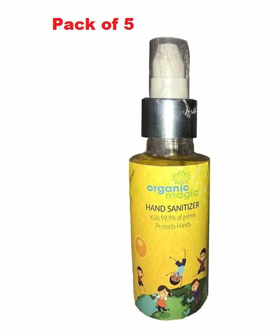 Organic Magic Hand Sanitizer Lemon Pack of 5 - 100 ml Each-picture-20