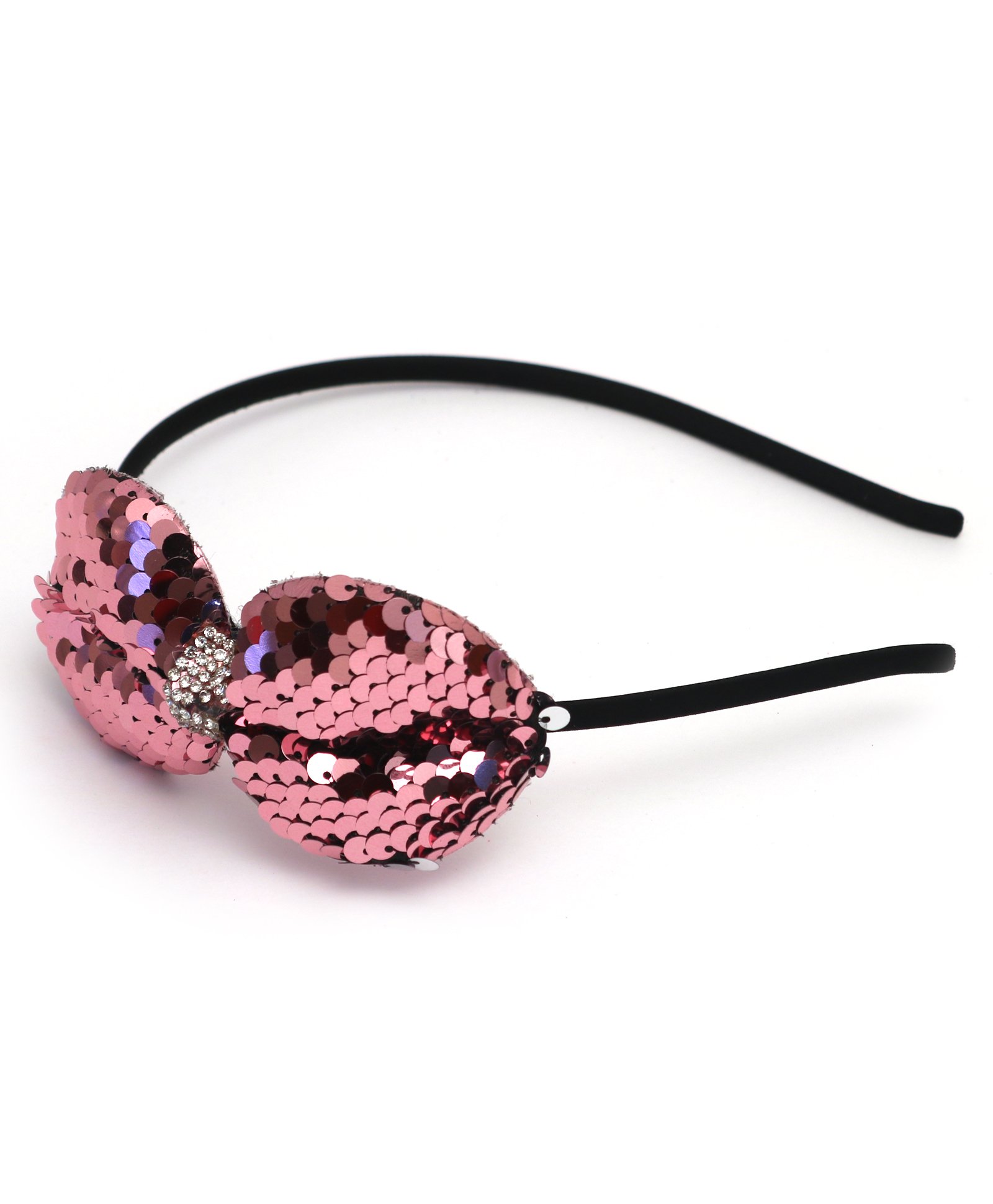 Tia Hair Accessories Sequence Bow Hair Band - Baby Pink for Girls (0  Month-10 Years) Online in India, Buy at  - 2858432