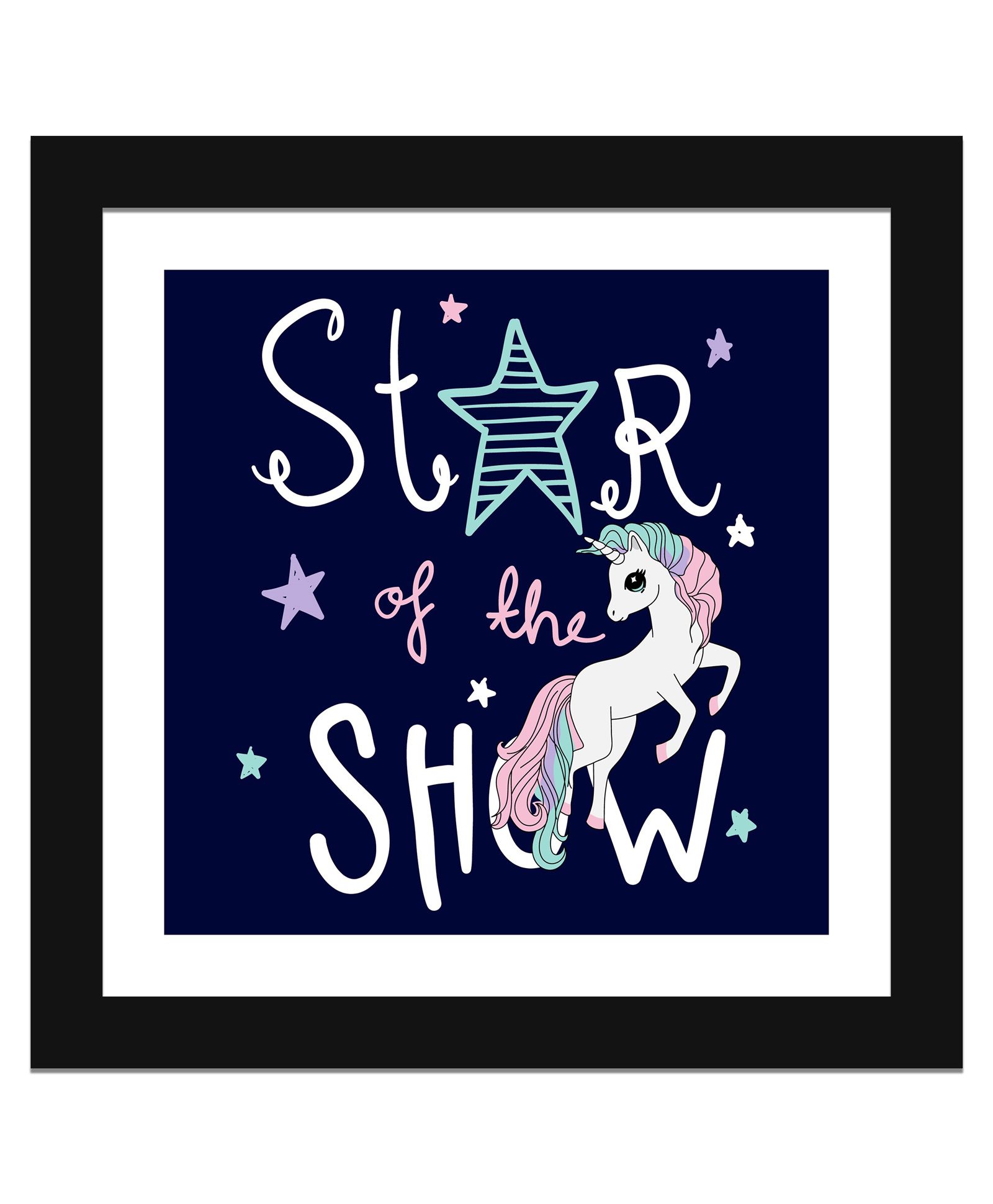 Wens Funny Quotes Frame Star Of The Show Print - Multicolor-picture-19