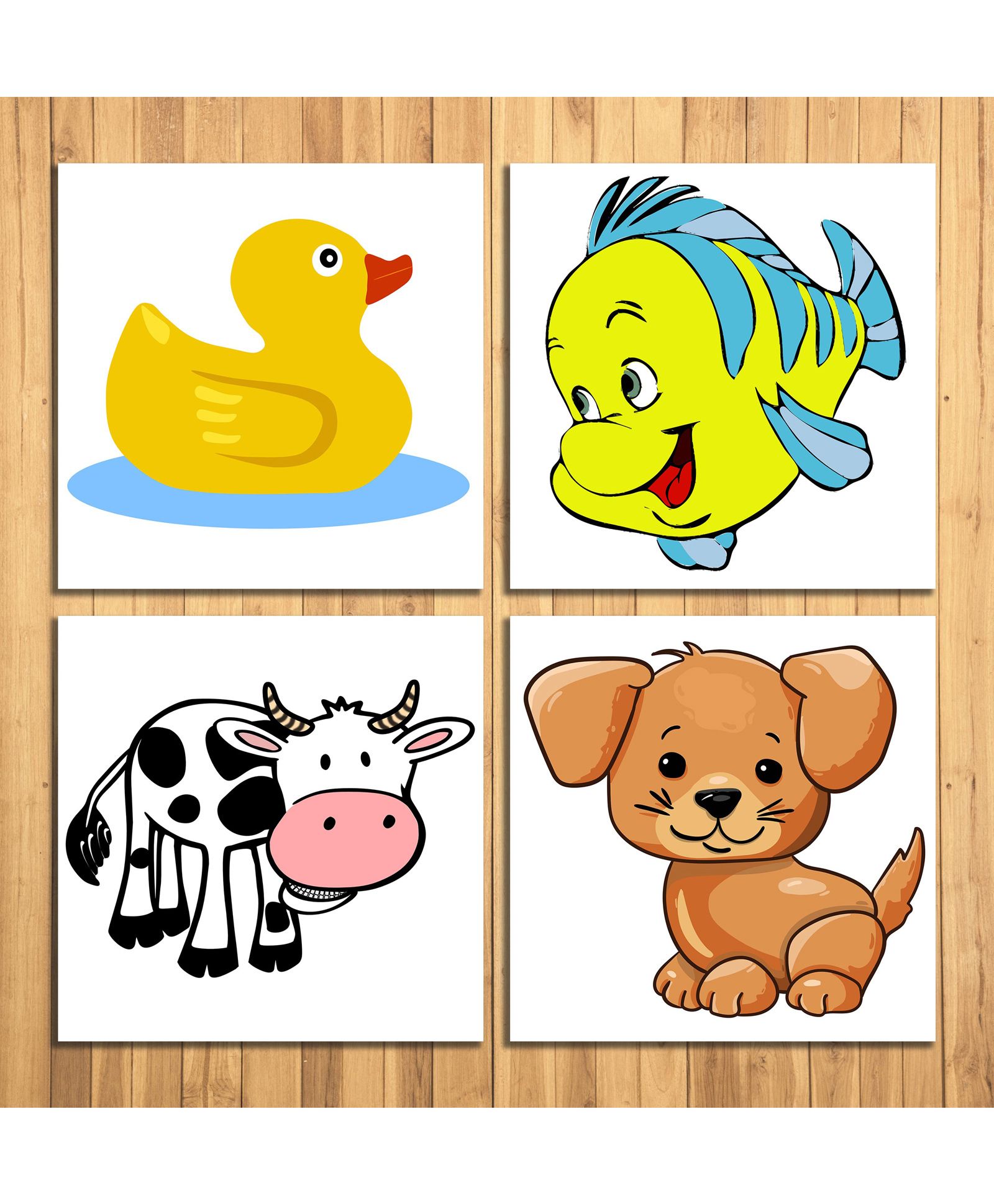 Wens Animals Nursery Sparkle Laminated Wall Panels Multicolor - Set of 4-image-13