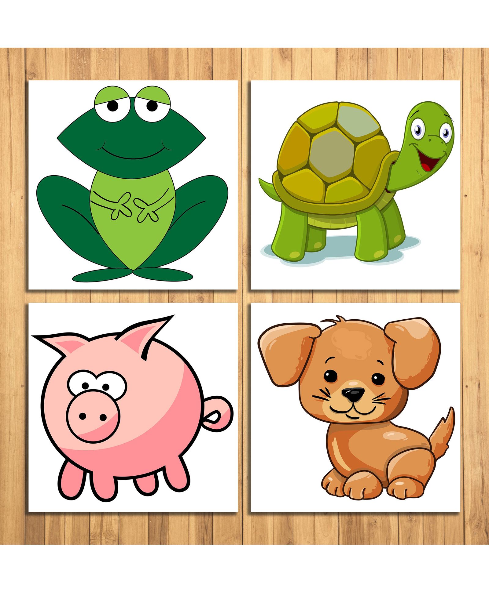 Wens Animals Nursery Sparkle Laminated Wall Panels Multicolor - Set of 4-image-29