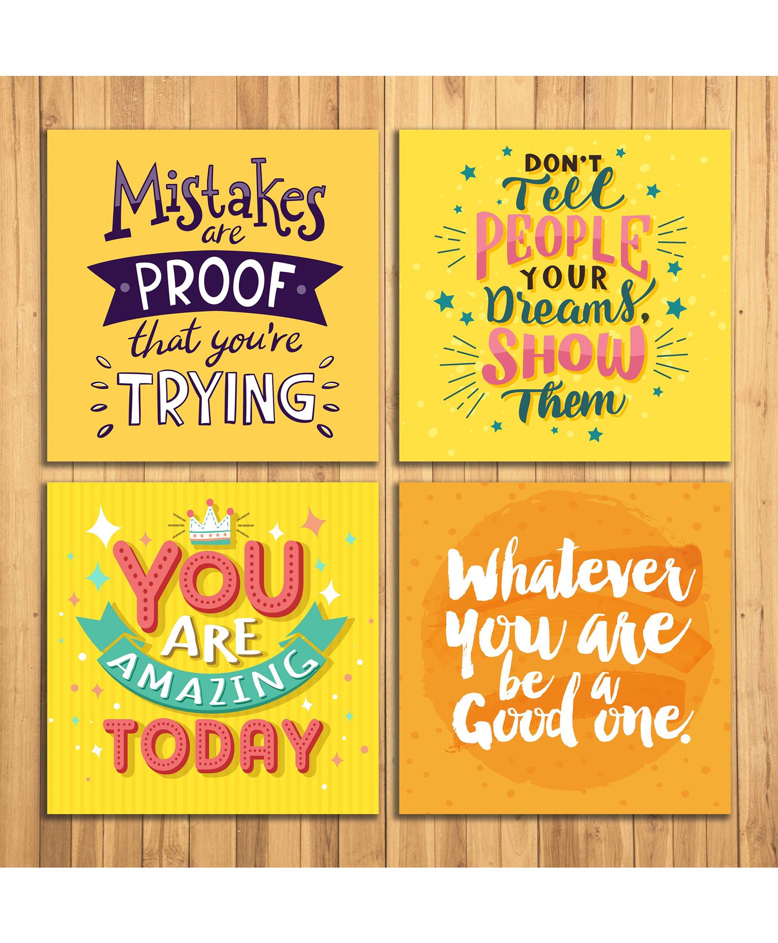 Wens Sparkle Laminated Wall Panels Pack of 4 - Yellow Orange-image-38