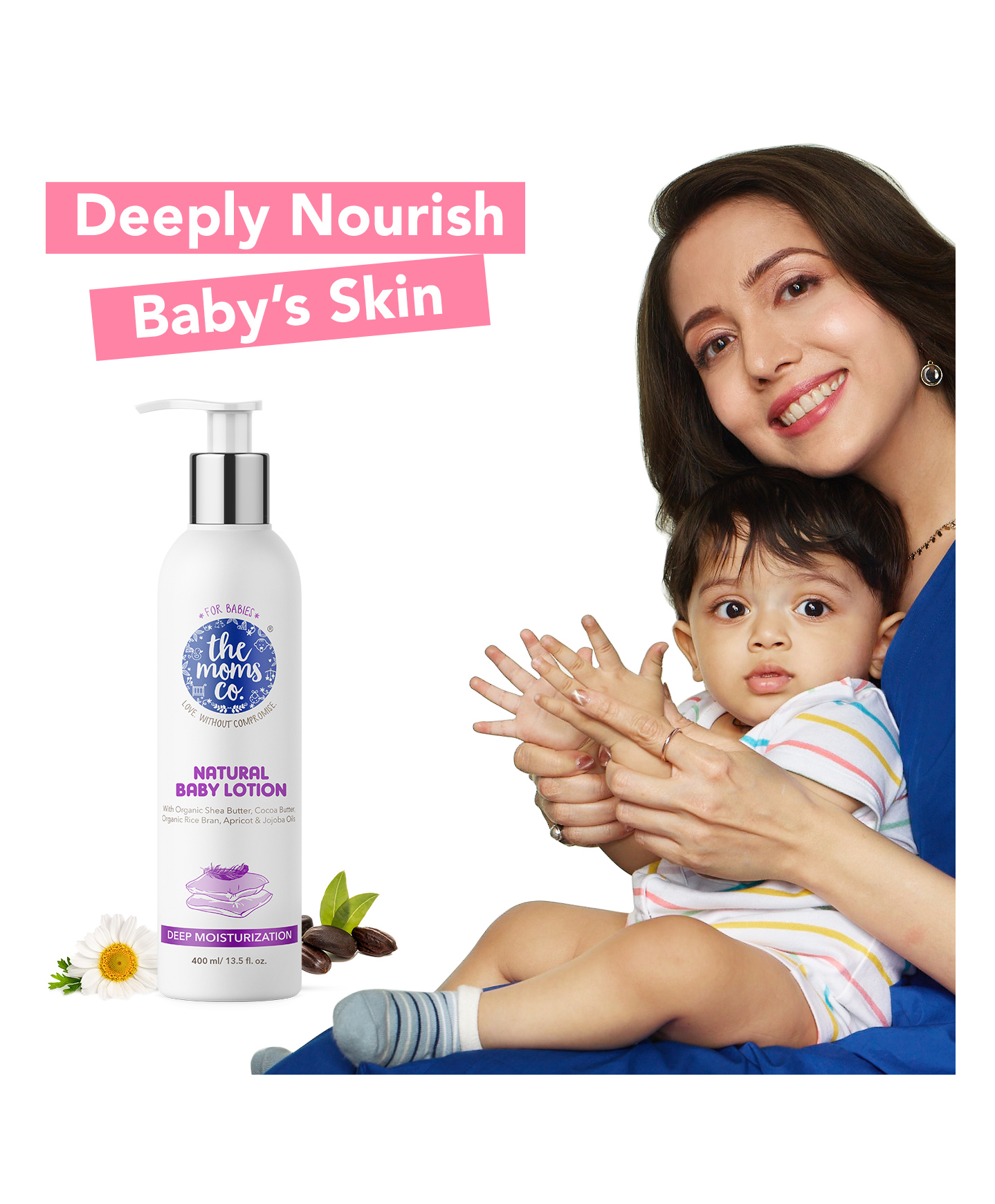 The Moms Co Natural Baby Lotion - 400 ml Online in India, Buy at Best Price  from FirstCry.com - 2882740