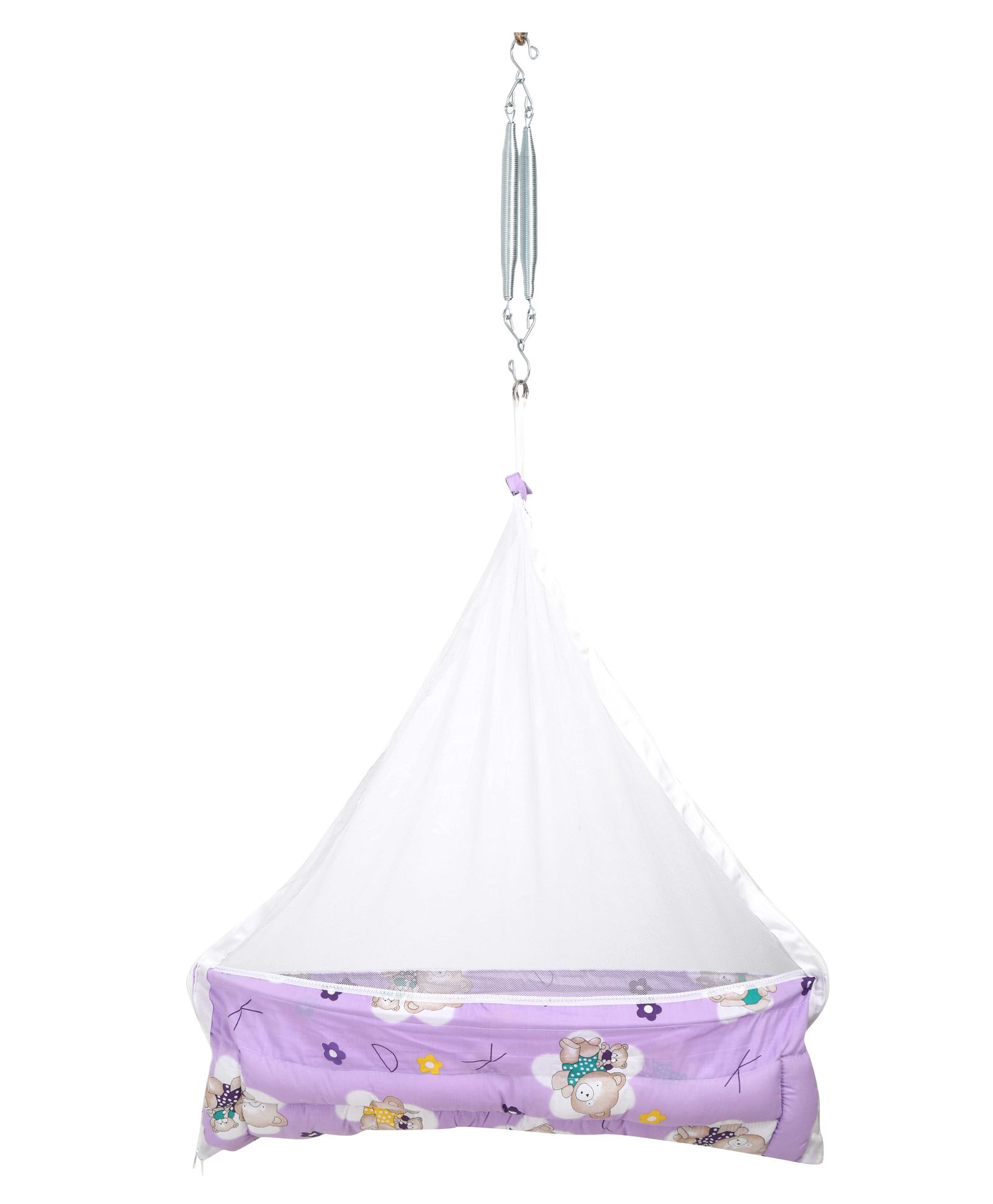 VParents Cruze Baby Swing Cradle with Hanging Spring Purple - Design May Vary-picture-42