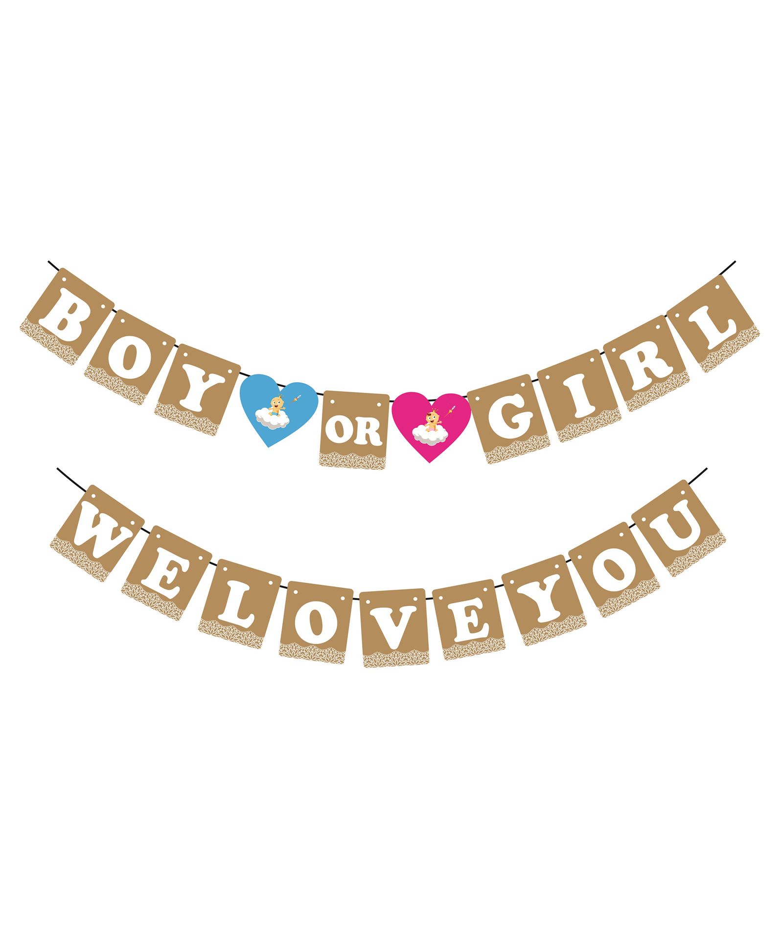 Syga Boy Or Girl Baby Shower Banner - Multicolour-image-46